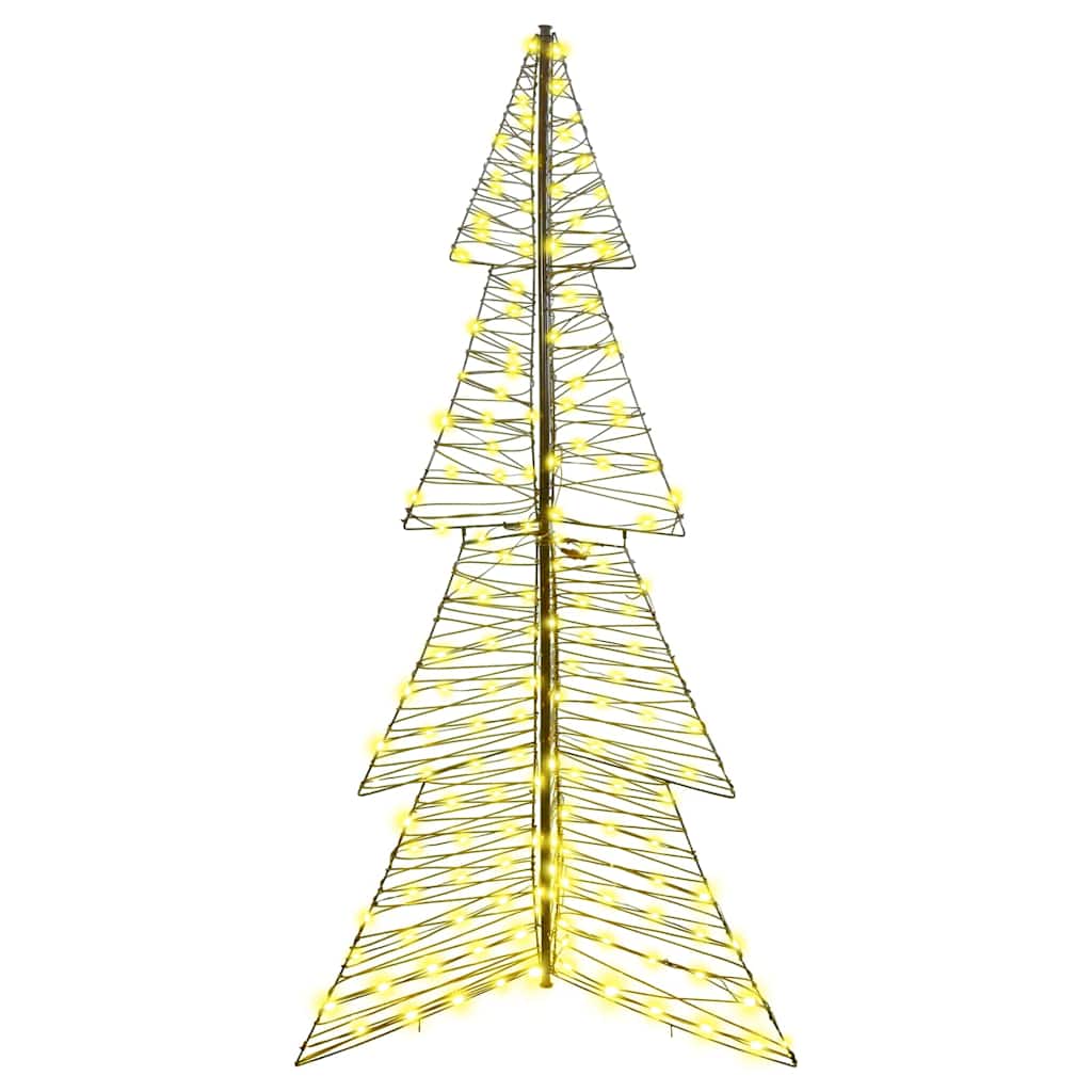 Weihnachtsbaum 240 LEDs Warmes Weiß 180 cm Rattan