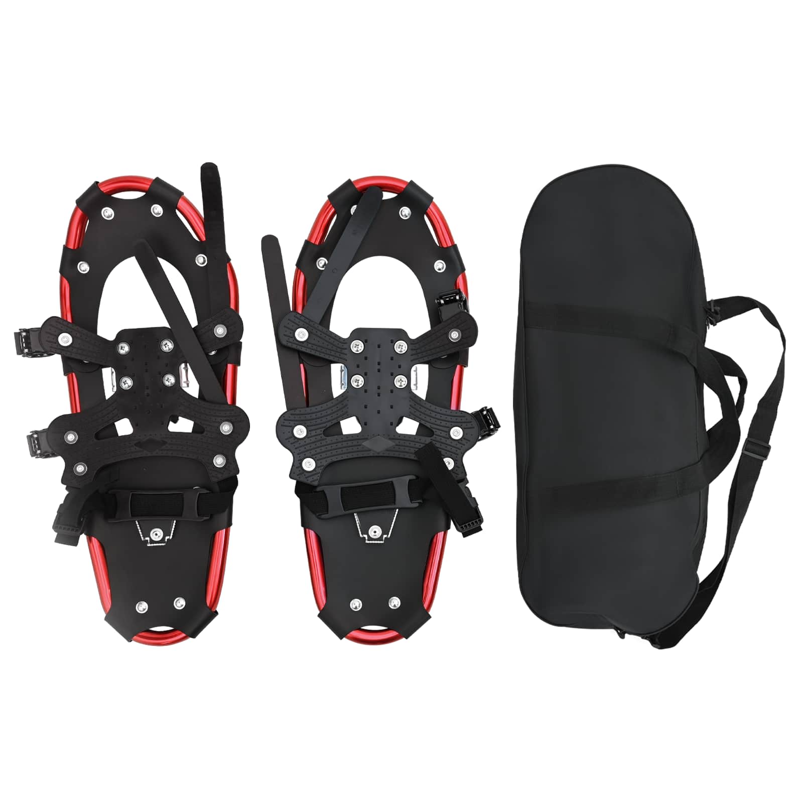 3 in 1 Schneeschuhe Rot und Schwarz 53,5 x 21 cm