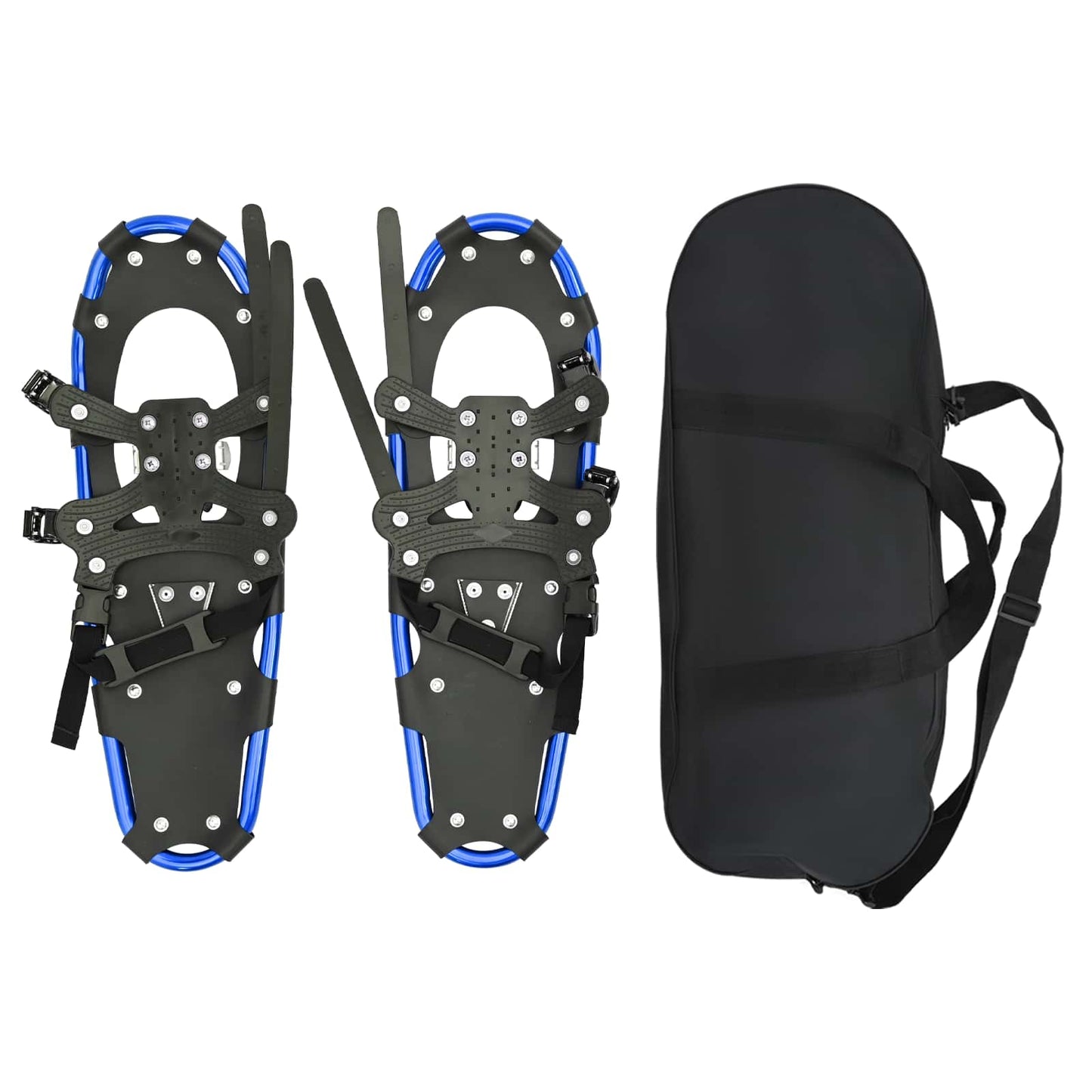 3 in 1 Schneeschuhe Blau und Schwarz 63 x 21 cm