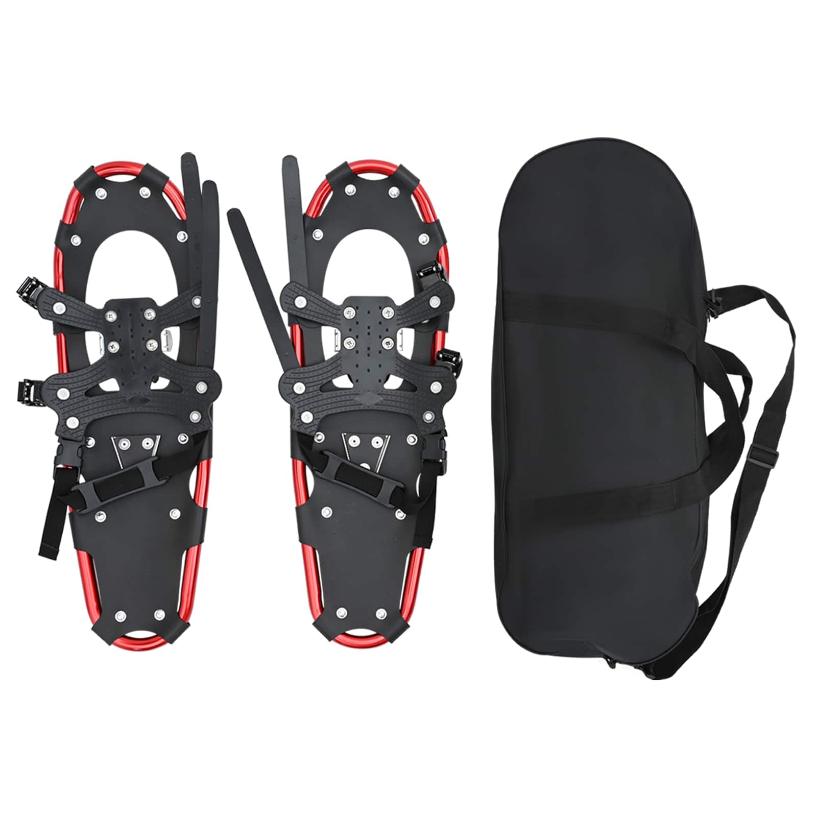 3 in 1 Schneeschuhe Rot und Schwarz 63 x 21 cm