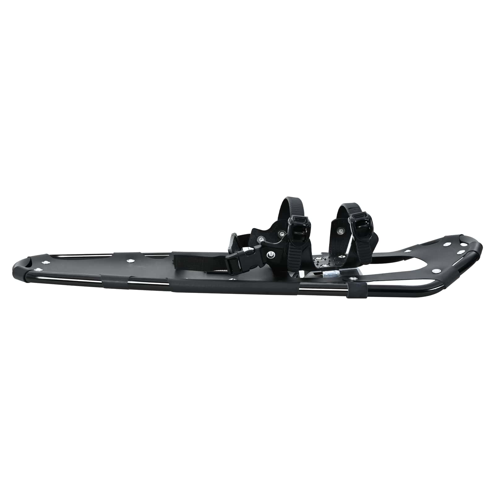 3 in 1 Schneeschuhe mit Wanderstöcken Schwarz 78,5 x 22 cm