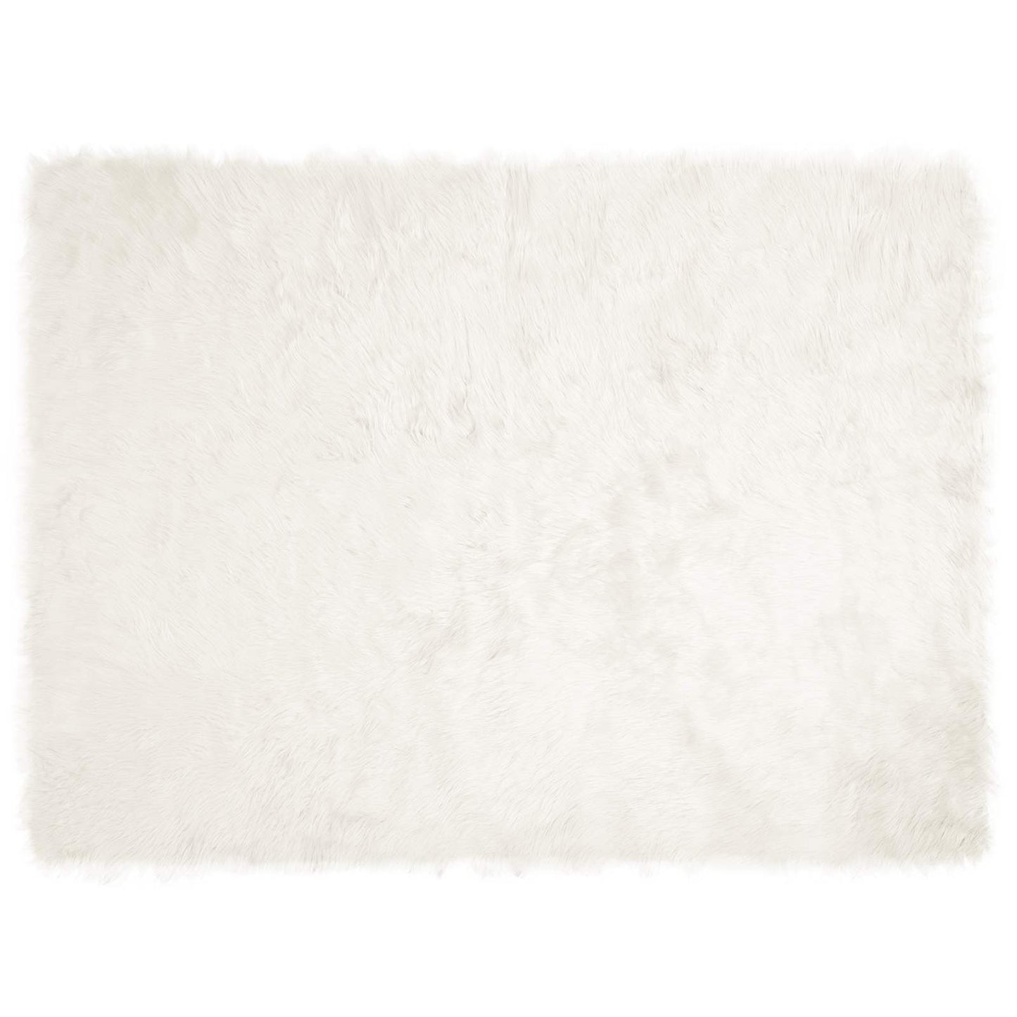 Teppich aus Kunstschaffell TAFALLA Weiß 160 x 230 cm Polyester