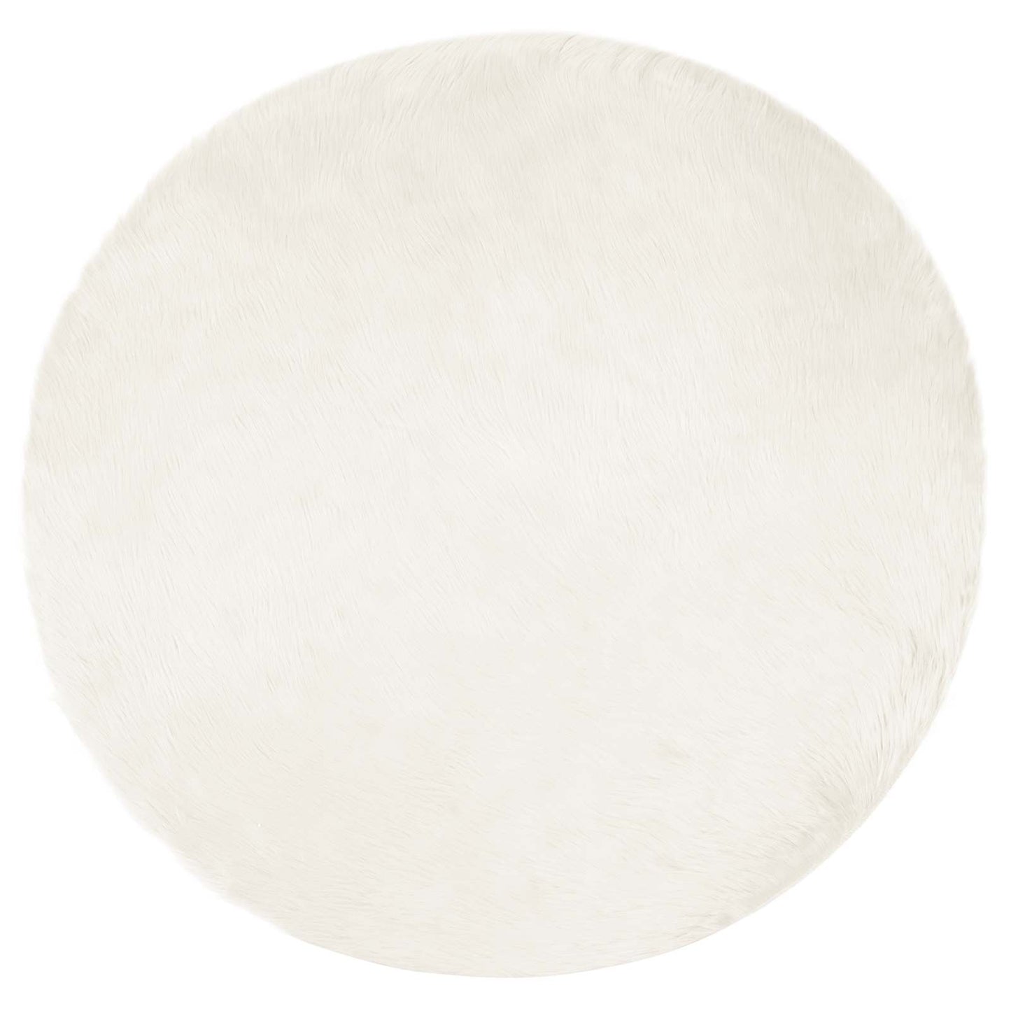 Teppich aus Kunstschaffell TAFALLA Weiß Ø 200 cm Polyester