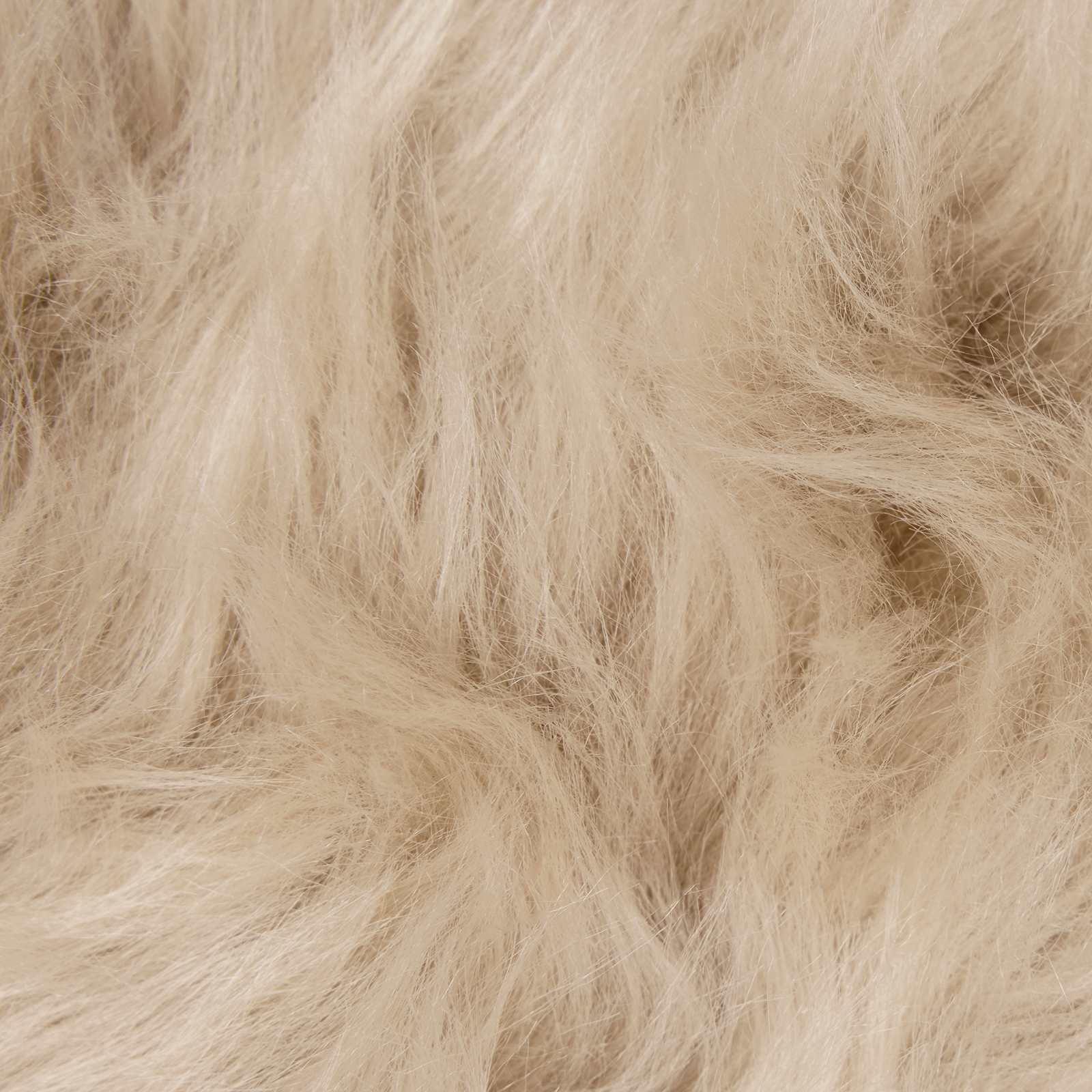 Teppich aus Kunstschaffell TAFALLA Beige 100 x 200 cm Polyester