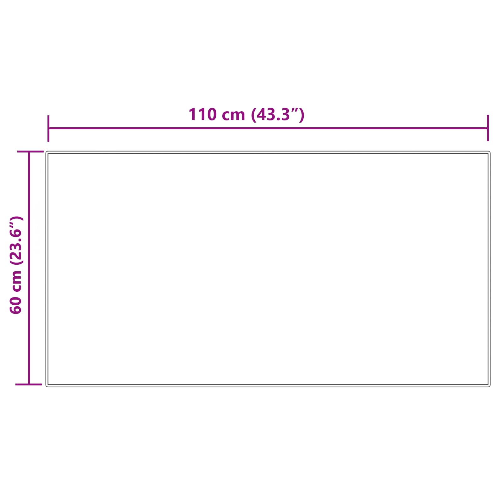 Teppich aus Kunstschaffell TAFALLA Creme 60 x 110 cm Polyester