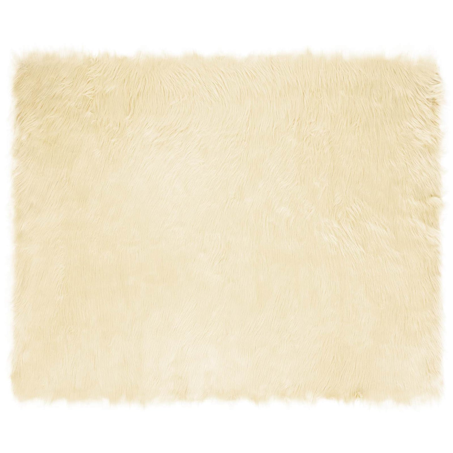 Teppich aus Kunstschaffell TAFALLA Creme 200 x 280 cm Polyester