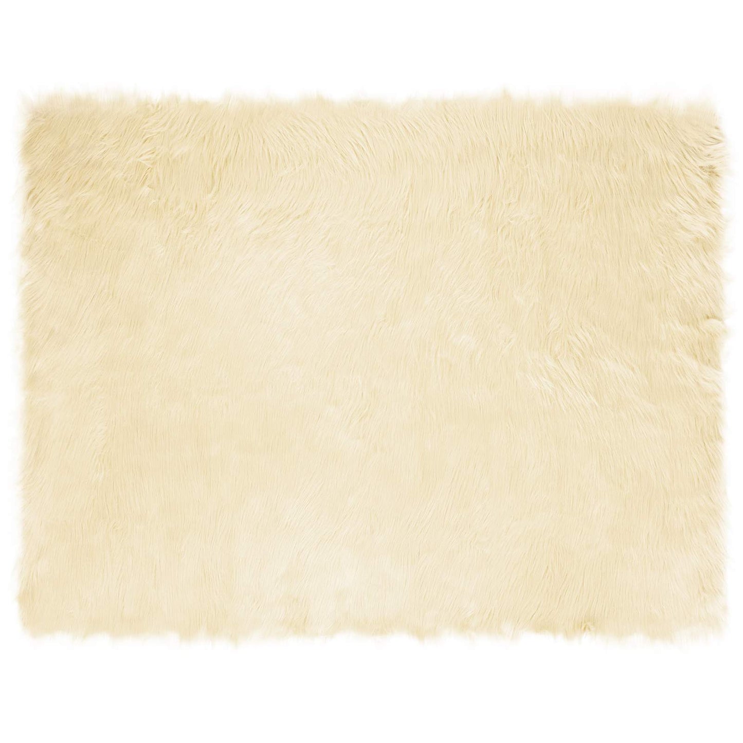 Teppich aus Kunstschaffell TAFALLA Creme 240 x 340 cm Polyester