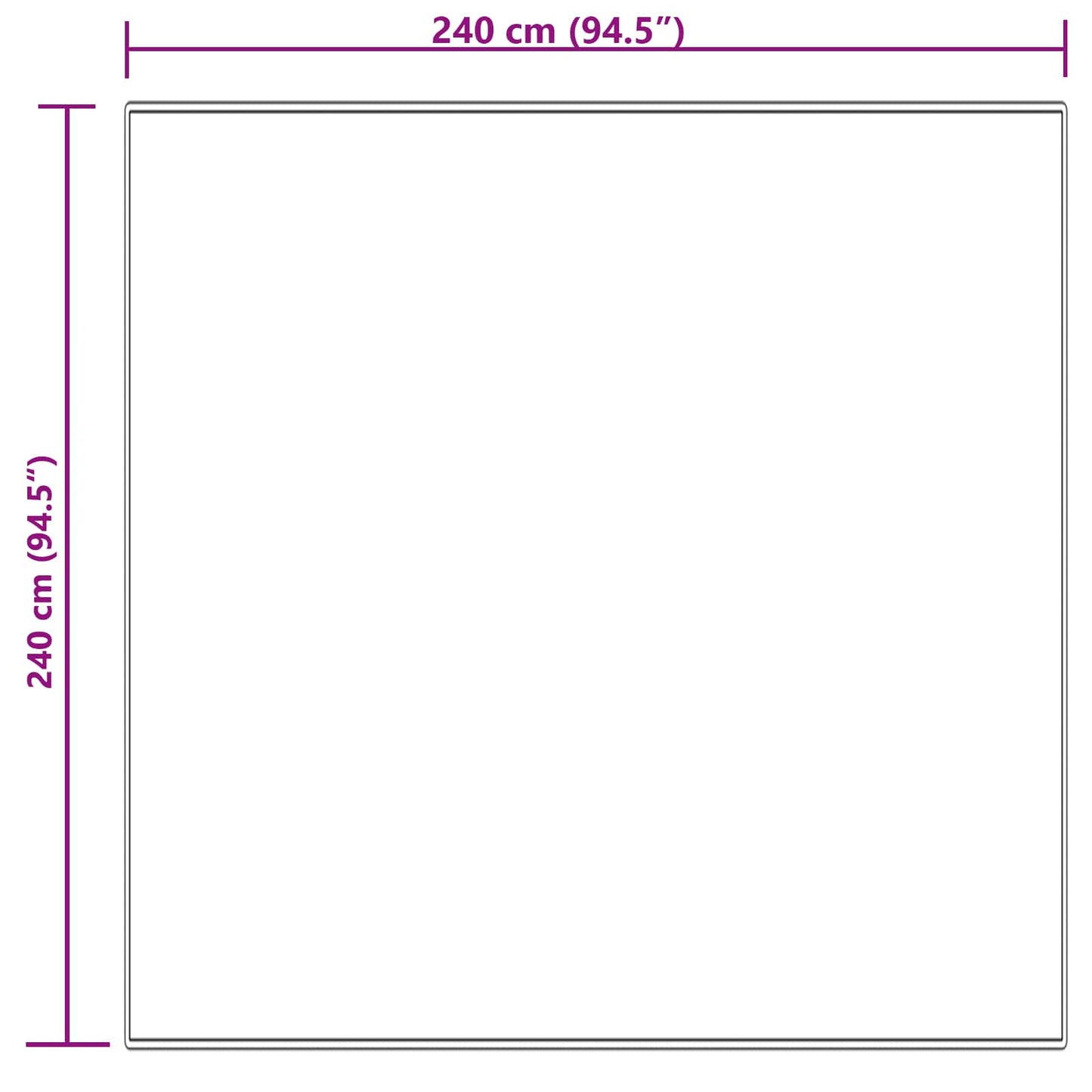 Teppich aus Kunstschaffell TAFALLA Creme 240 x 240 cm Polyester