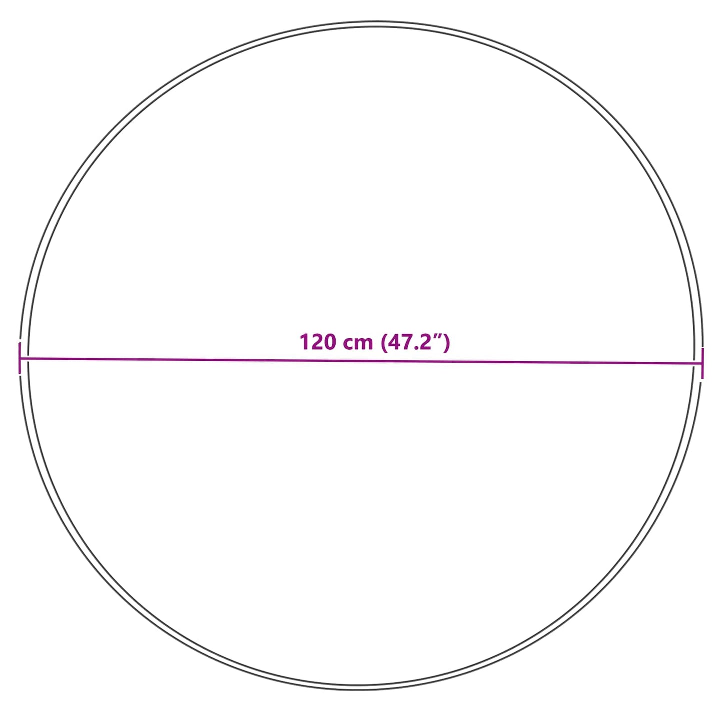 Teppich aus Kunstschaffell TAFALLA Creme Ø 120 cm Polyester