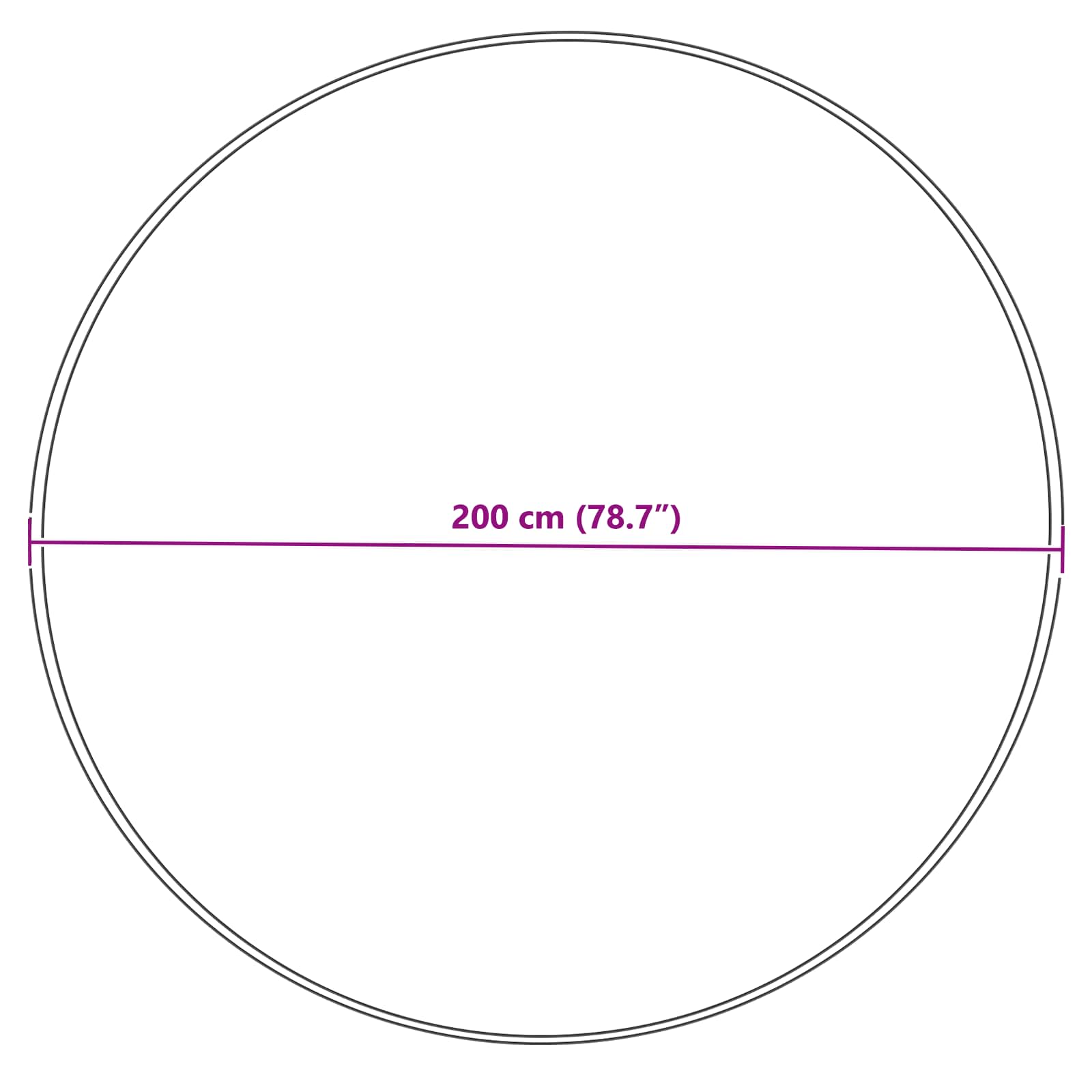 Teppich aus Kunstschaffell TAFALLA Creme Ø 200 cm Polyester
