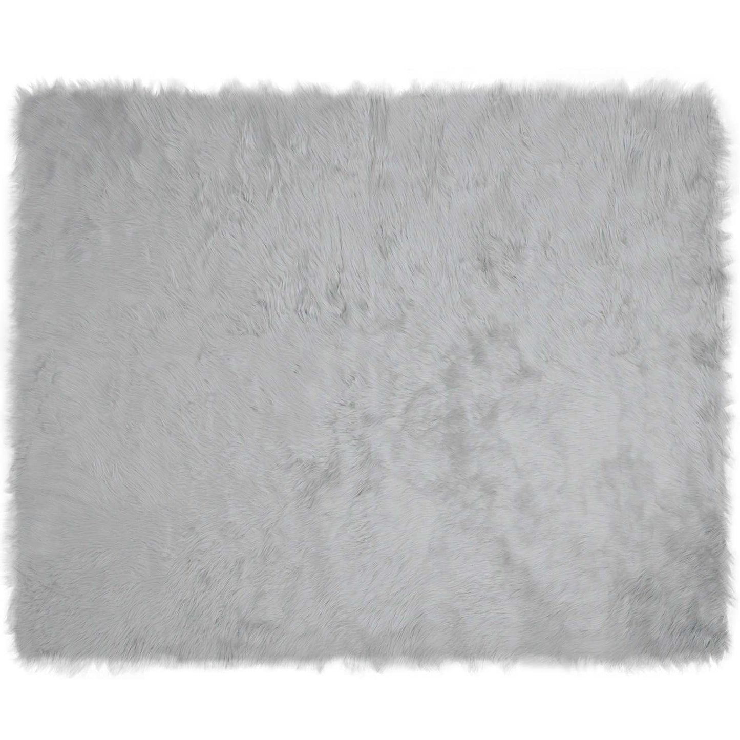 Teppich aus Kunstschaffell TAFALLA Grau 200 x 280 cm Polyester
