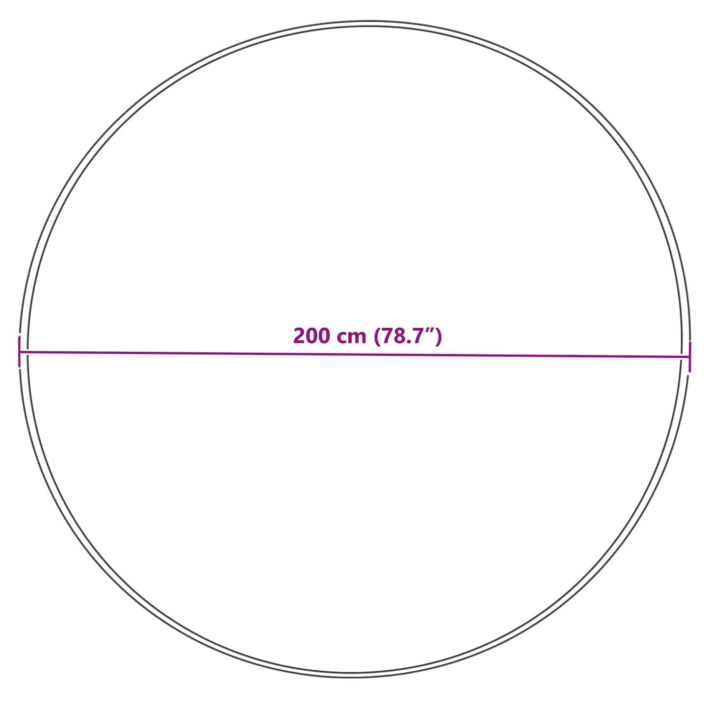 Teppich aus Kunstschaffell TAFALLA Grau Ø 200 cm Polyester