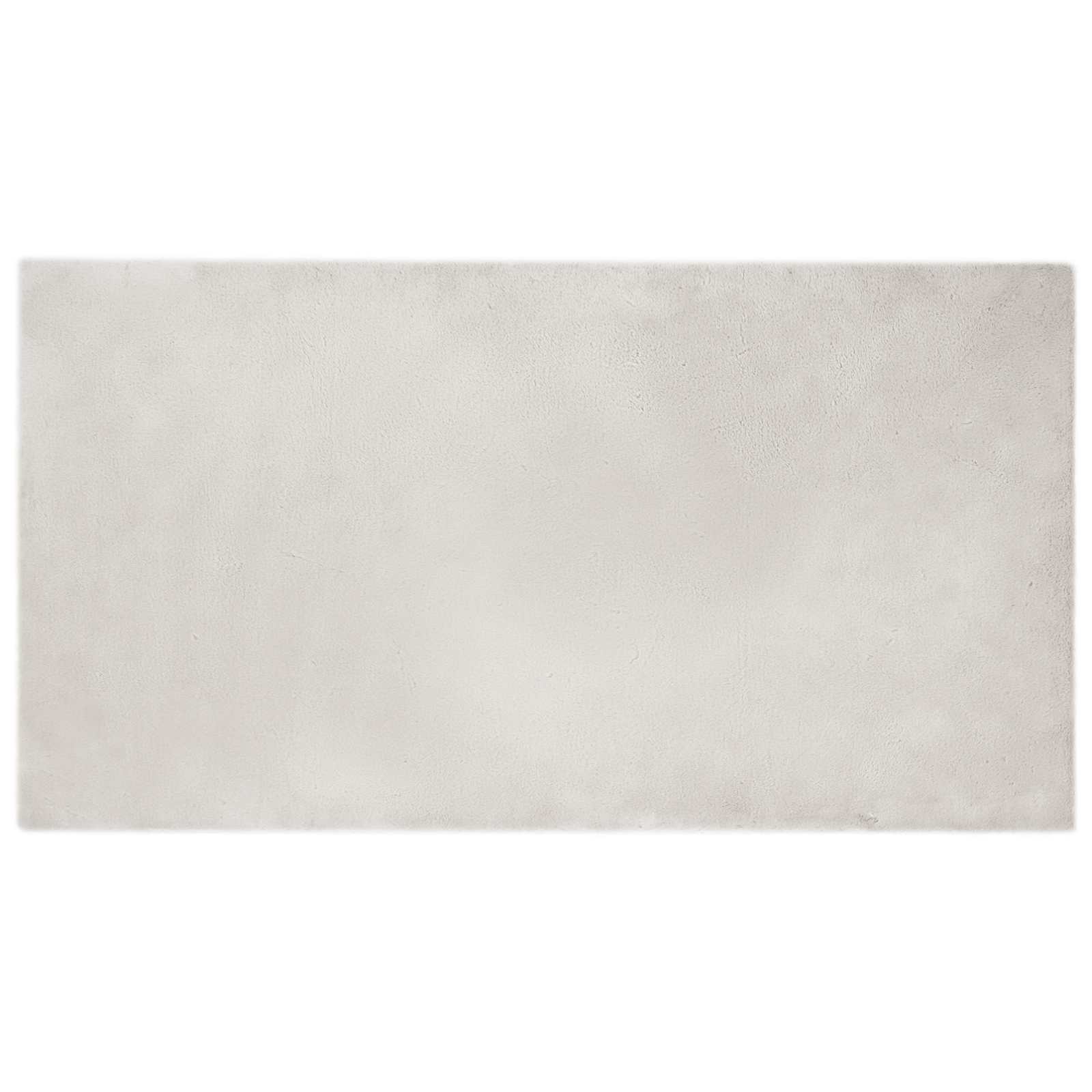 Rutschfester Teppich aus Kunstkaninchenfell OLITE Beige