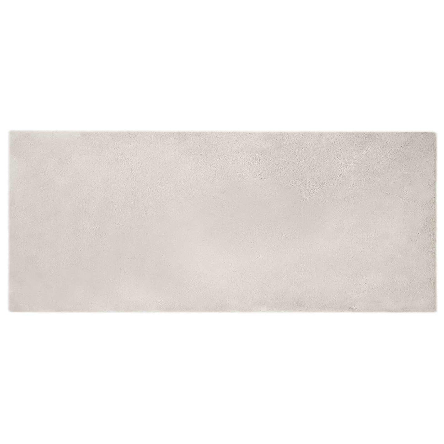 Rutschfester Teppich aus Kunstkaninchenfell OLITE Beige