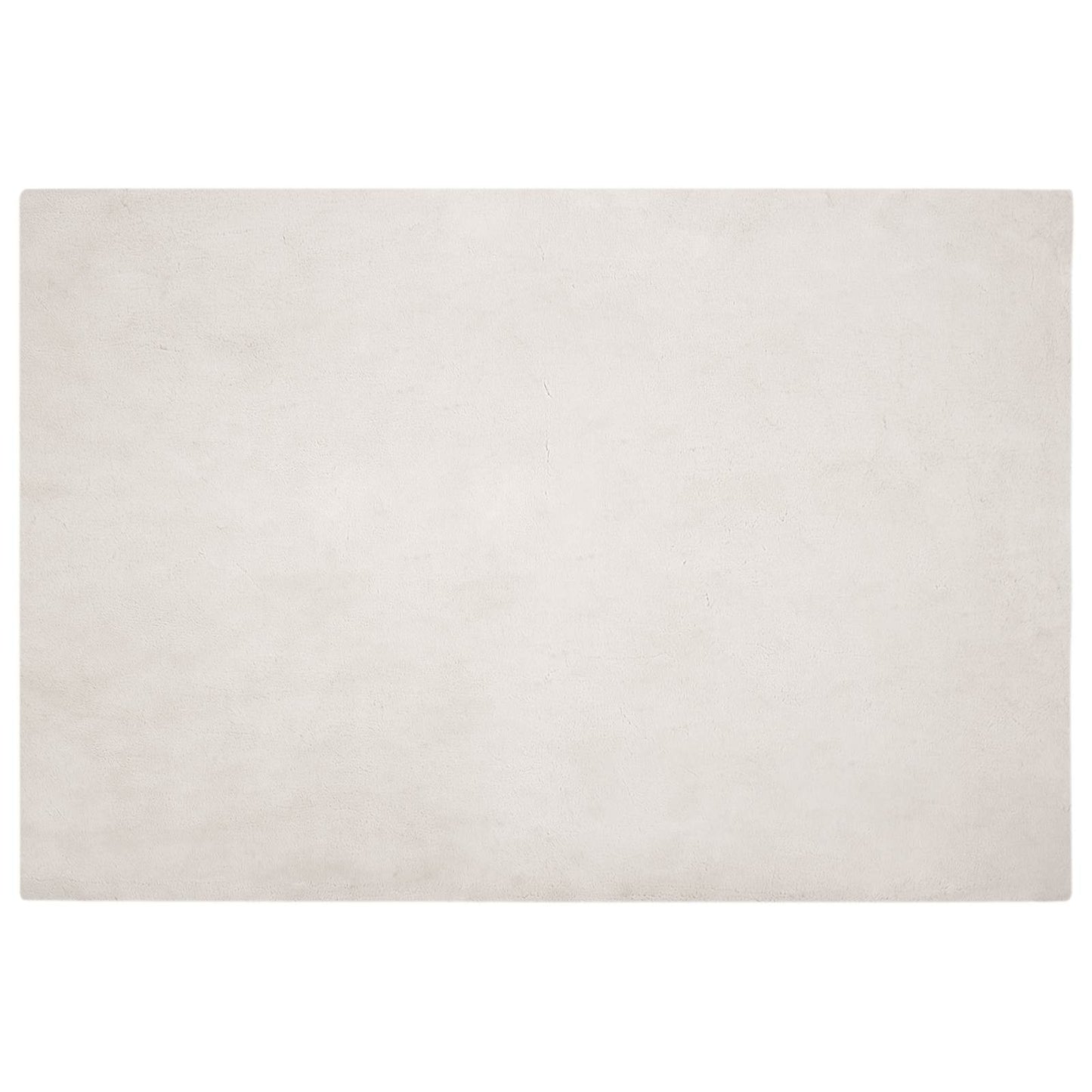 Rutschfester Teppich aus Kunstkaninchenfell OLITE Beige