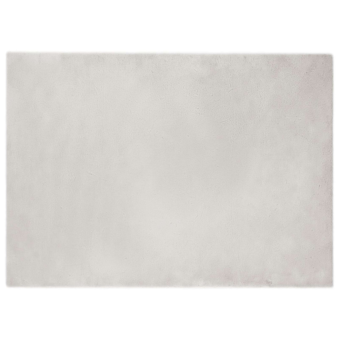 Rutschfester Teppich aus Kunstkaninchenfell OLITE Beige