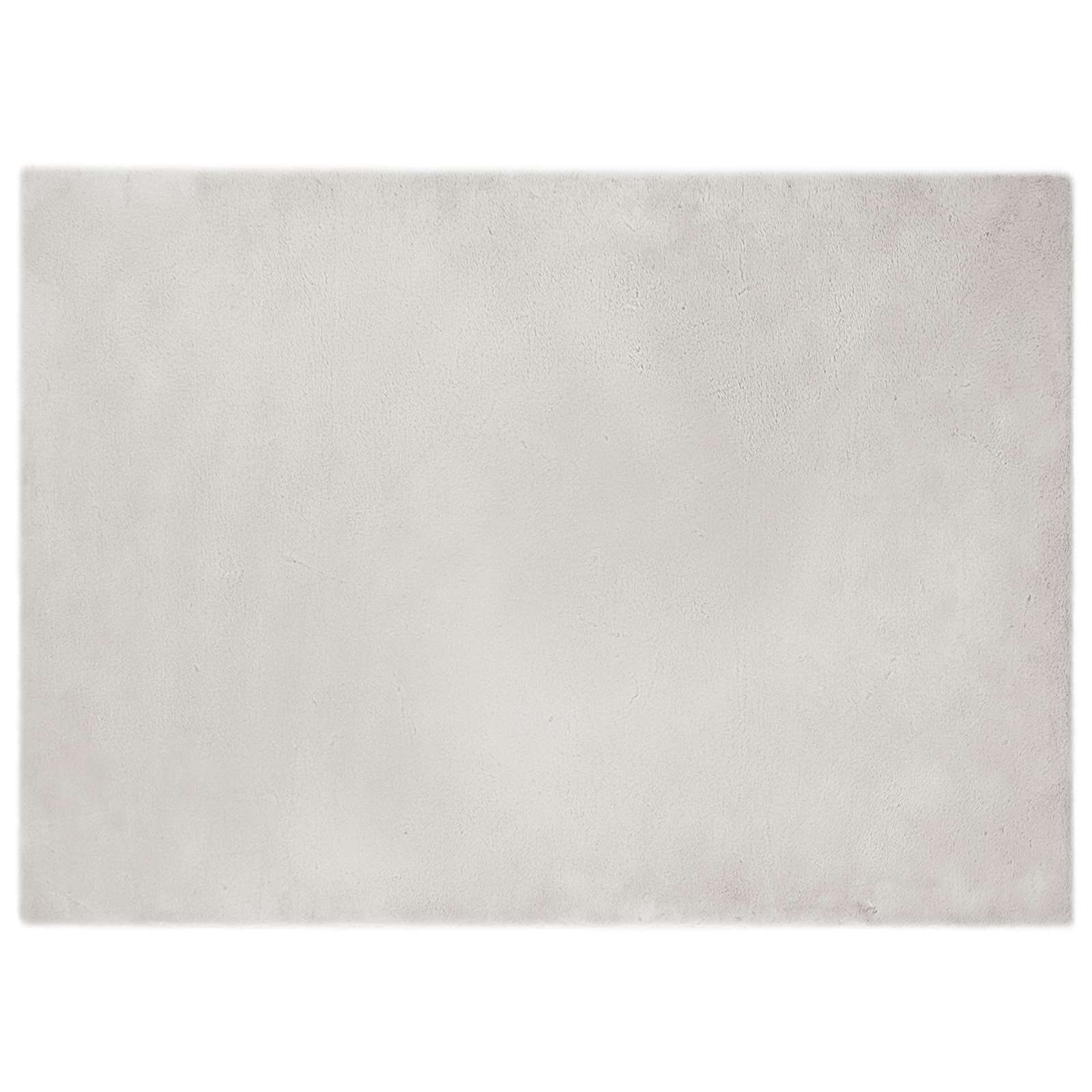 Rutschfester Teppich aus Kunstkaninchenfell OLITE Beige