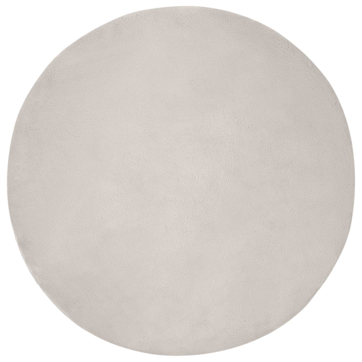 Rutschfester Teppich aus Kunstkaninchenfell OLITE Beige