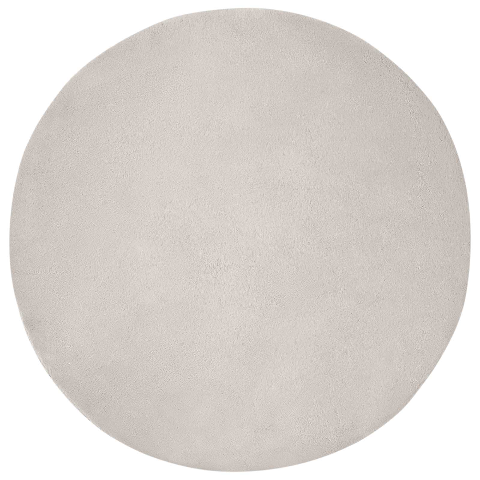 Rutschfester Teppich aus Kunstkaninchenfell OLITE Beige