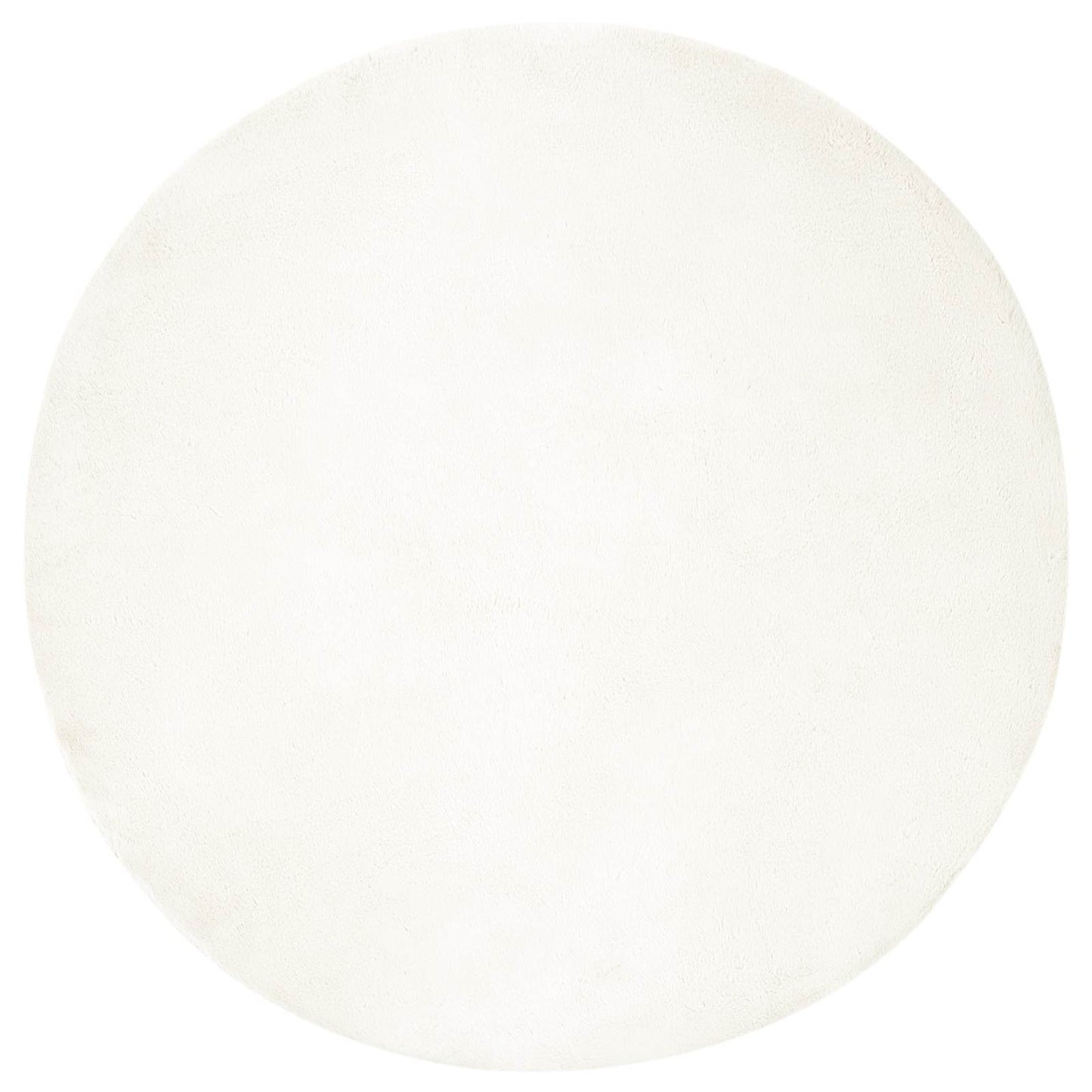 Rutschfester Teppich aus Kunstkaninchenfell OLITE Creme