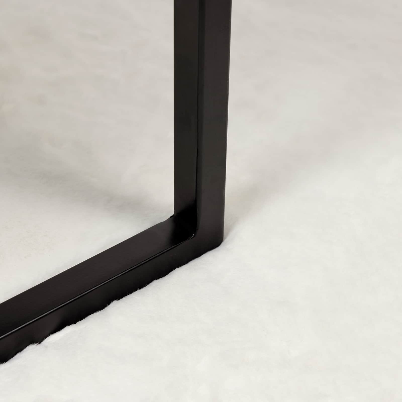 Rutschfester Teppich aus Kunstkaninchenfell OLITE Creme