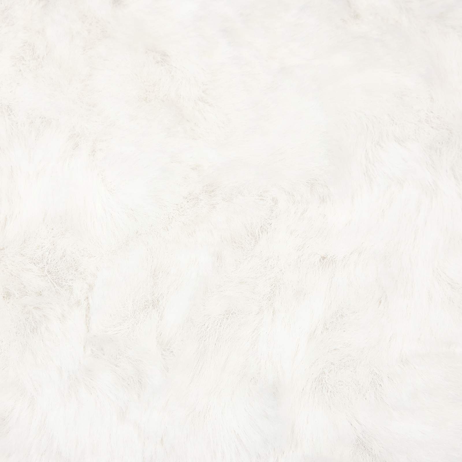 Rutschfester Teppich aus Kunstkaninchenfell OLITE Creme