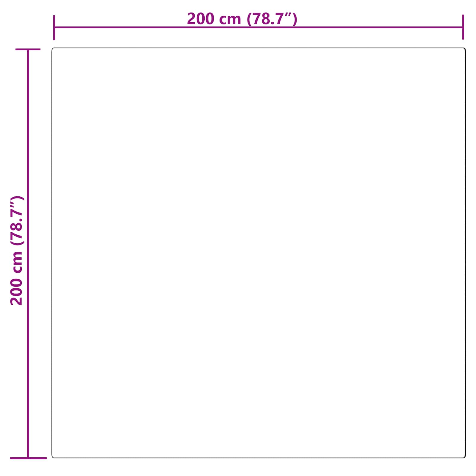 Rutschfester Teppich aus Kunstkaninchenfell OLITE Schwarz