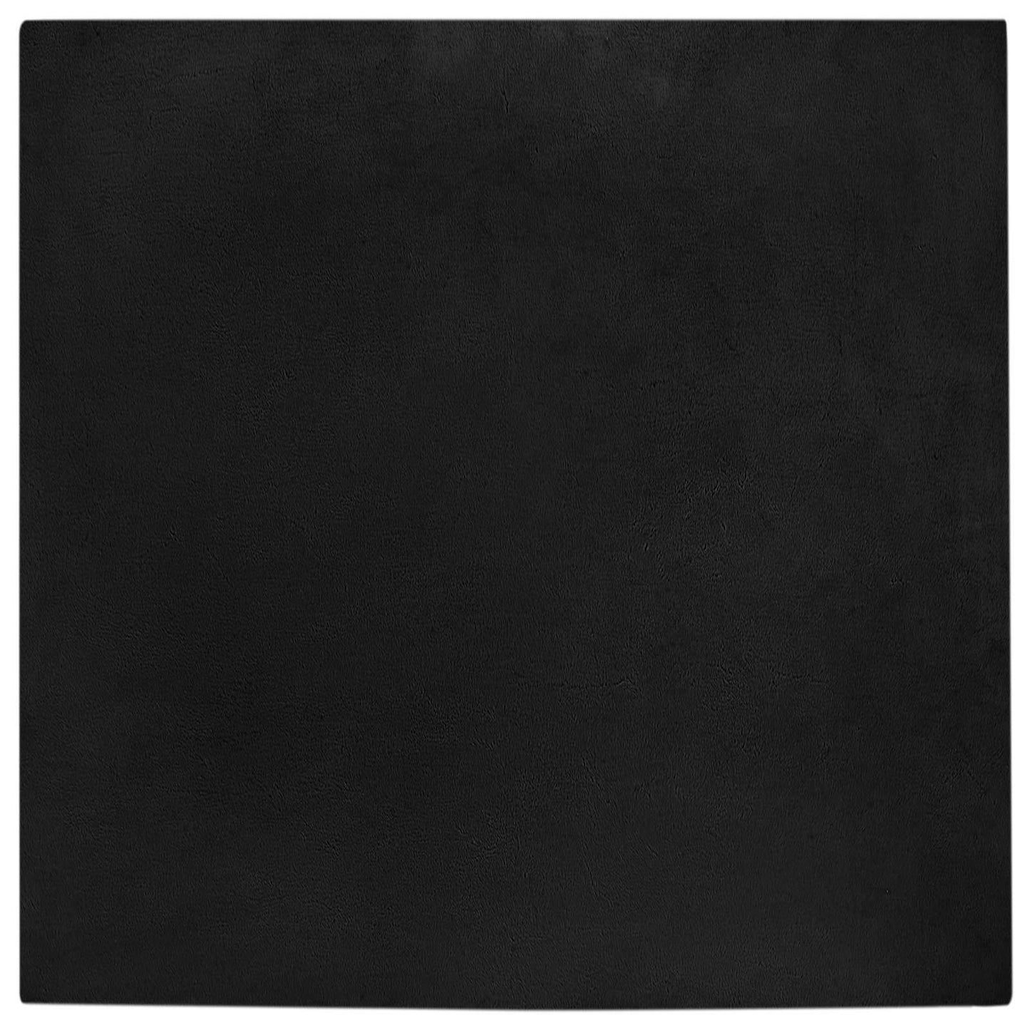 Rutschfester Teppich aus Kunstkaninchenfell OLITE Schwarz