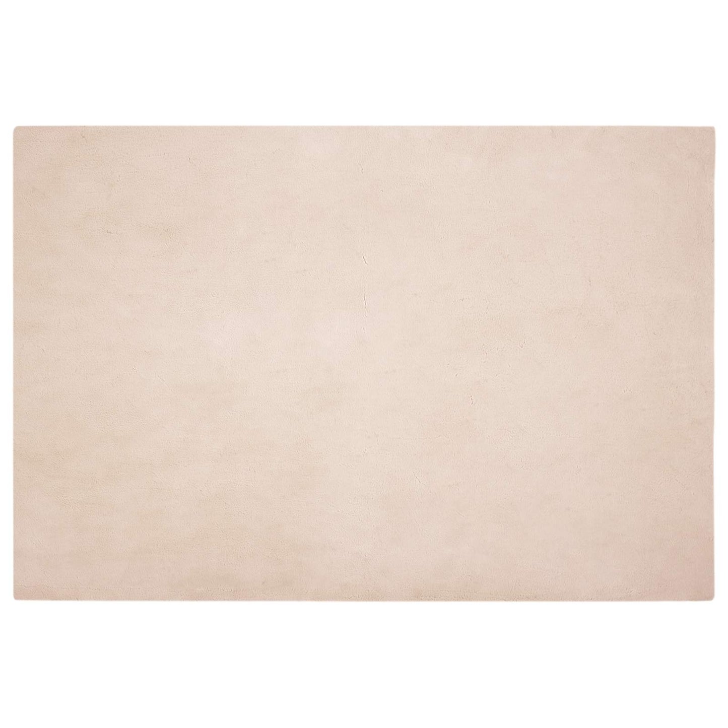 Rutschfester Teppich aus Kunstkaninchenfell OLITE Taupe