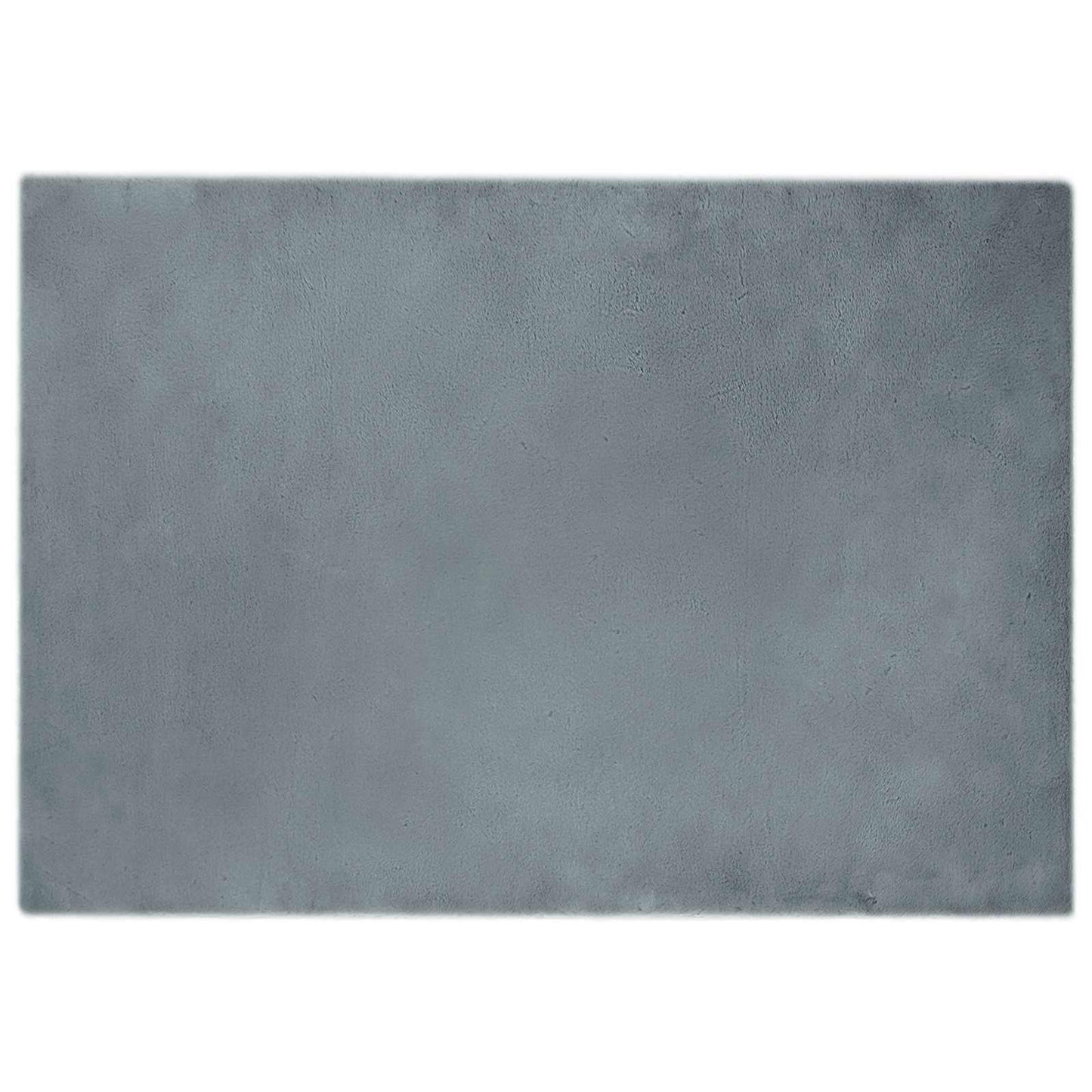 Rutschfester Teppich aus Kunstkaninchenfell OLITE Anthrazit