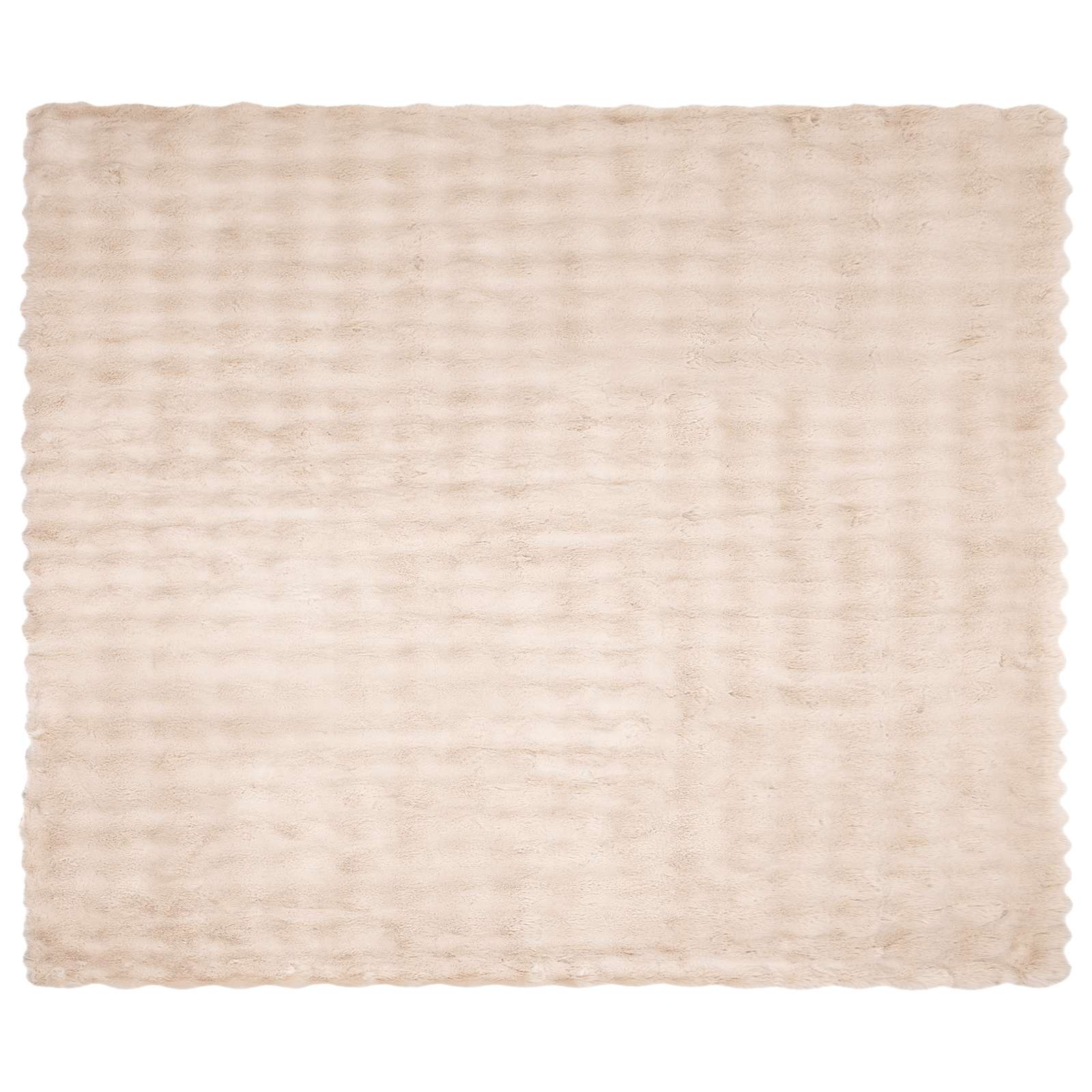 Rutschfeste Decke aus Kunstkaninchenfell Olite 4 Stk. Beige
