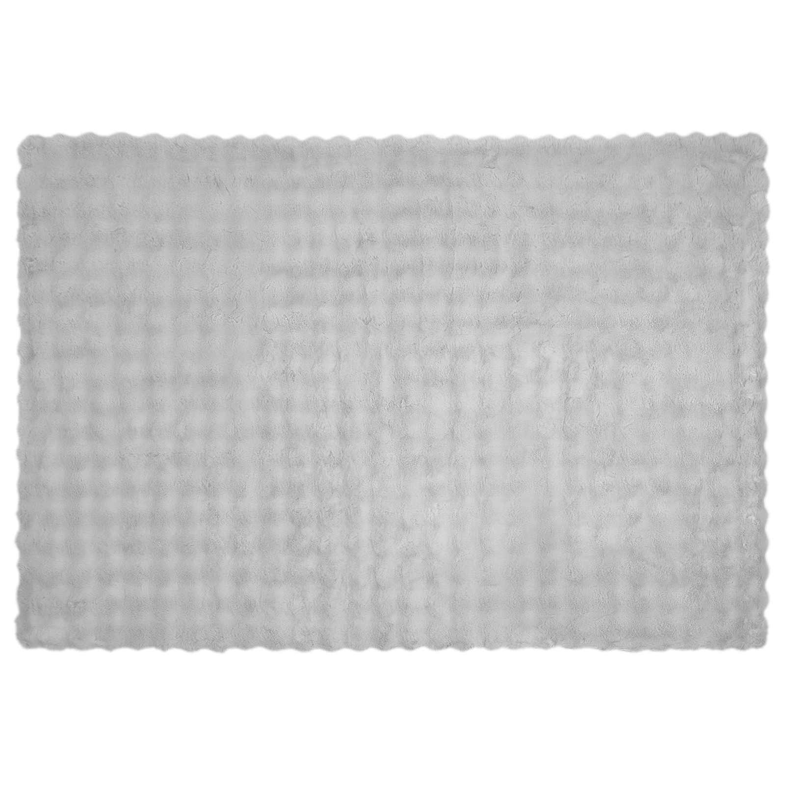 Rutschfeste Decke aus Kunstkaninchenfell Olite Grau Polyester