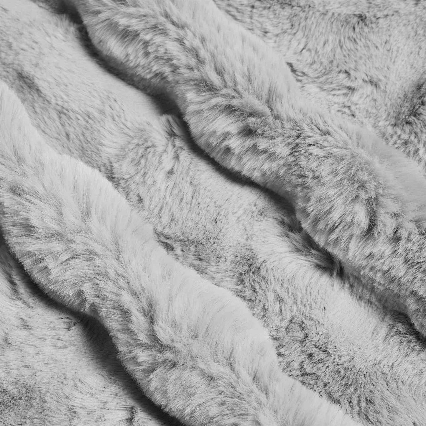 Rutschfeste Decke aus Kunstkaninchenfell Olite Grau Polyester