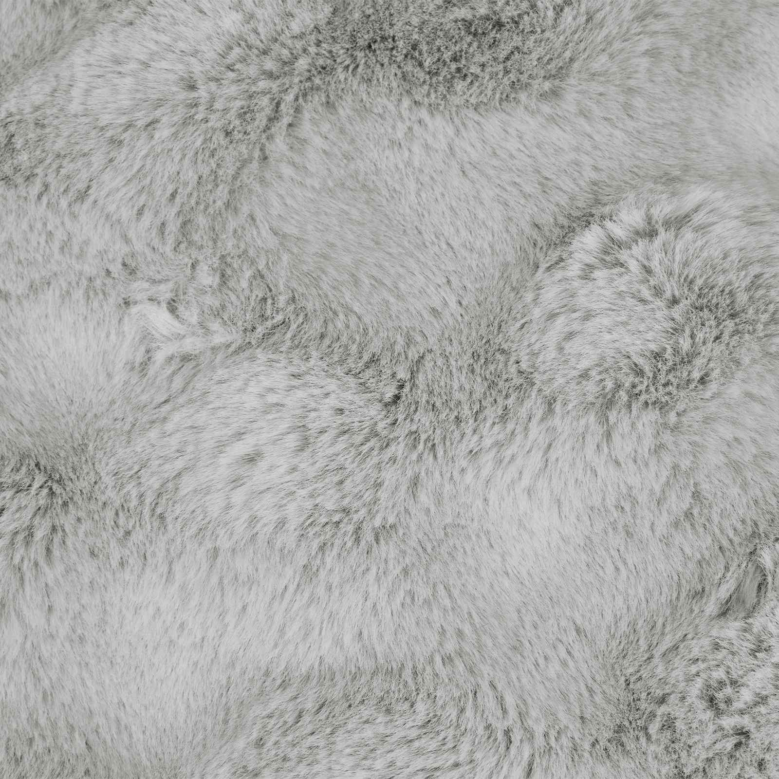 Rutschfeste Decke aus Kunstkaninchenfell Olite Grau Polyester