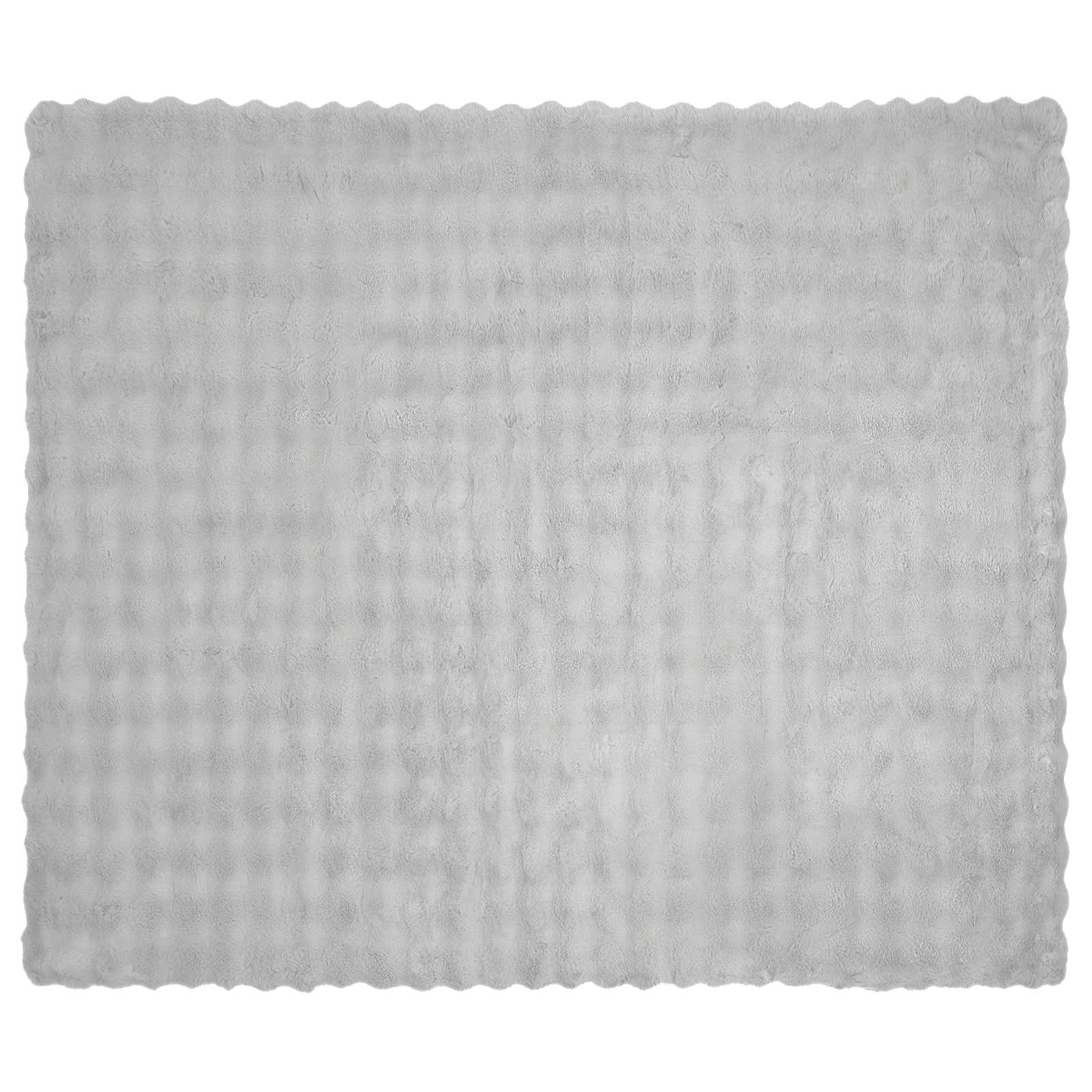 Rutschfeste Decke aus Kunstkaninchenfell Olite Grau Polyester