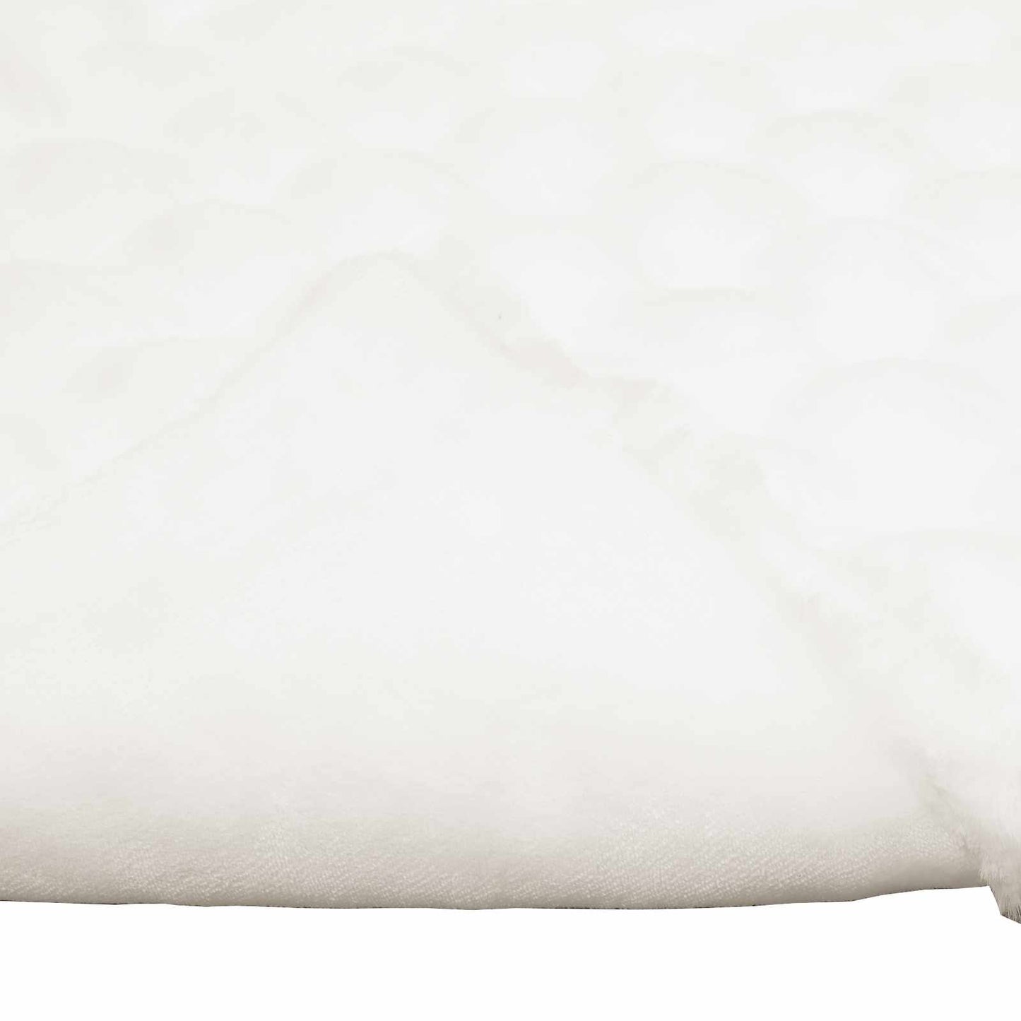 Rutschfeste Decke aus Kunstkaninchenfell Olite Weiß Polyester