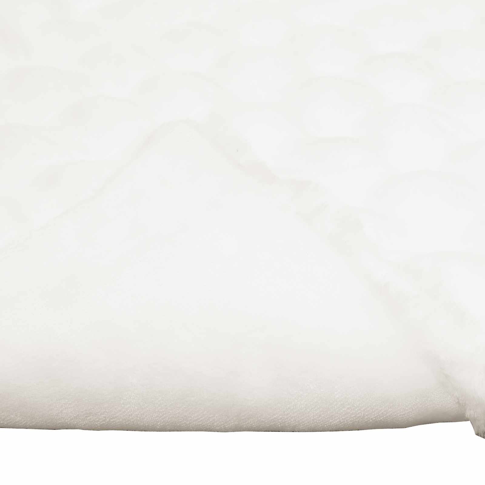Rutschfeste Decke aus Kunstkaninchenfell Olite Weiß Polyester