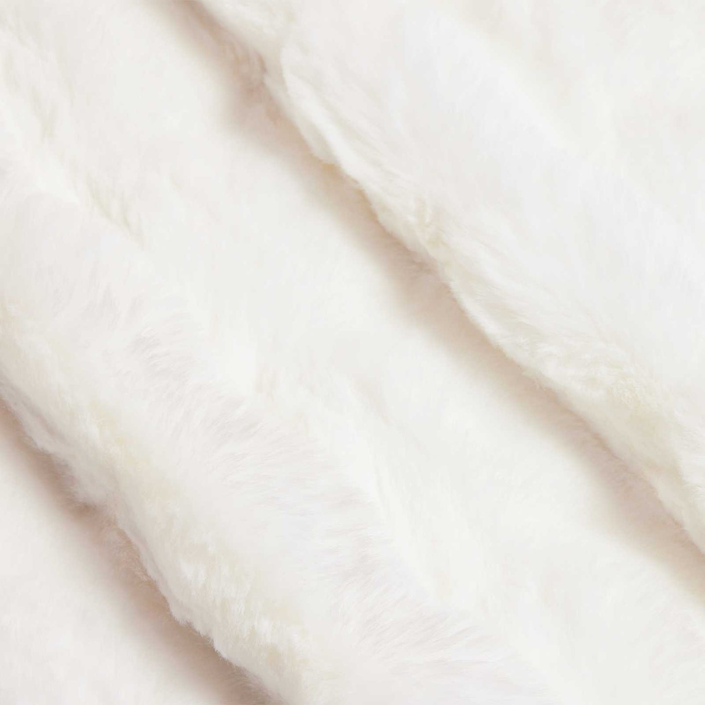 Rutschfeste Decke aus Kunstkaninchenfell Olite Weiß Polyester