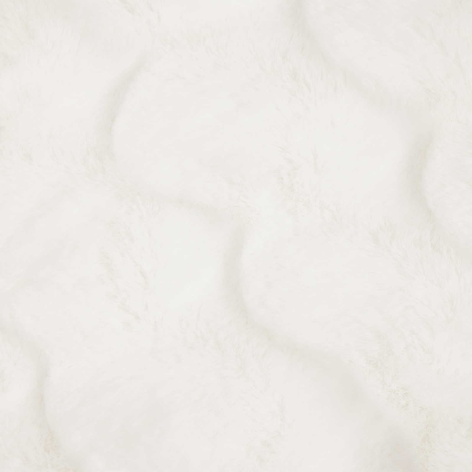 Rutschfeste Decke aus Kunstkaninchenfell Olite Weiß Polyester