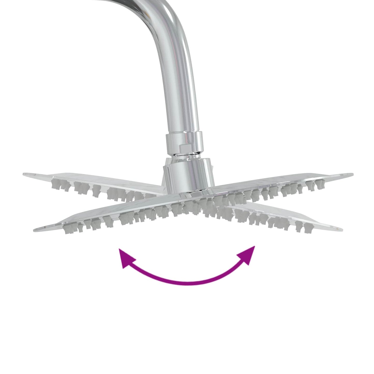 Gartendusche 223 cm Massivholz Kiefer und Edelstahl Natur
