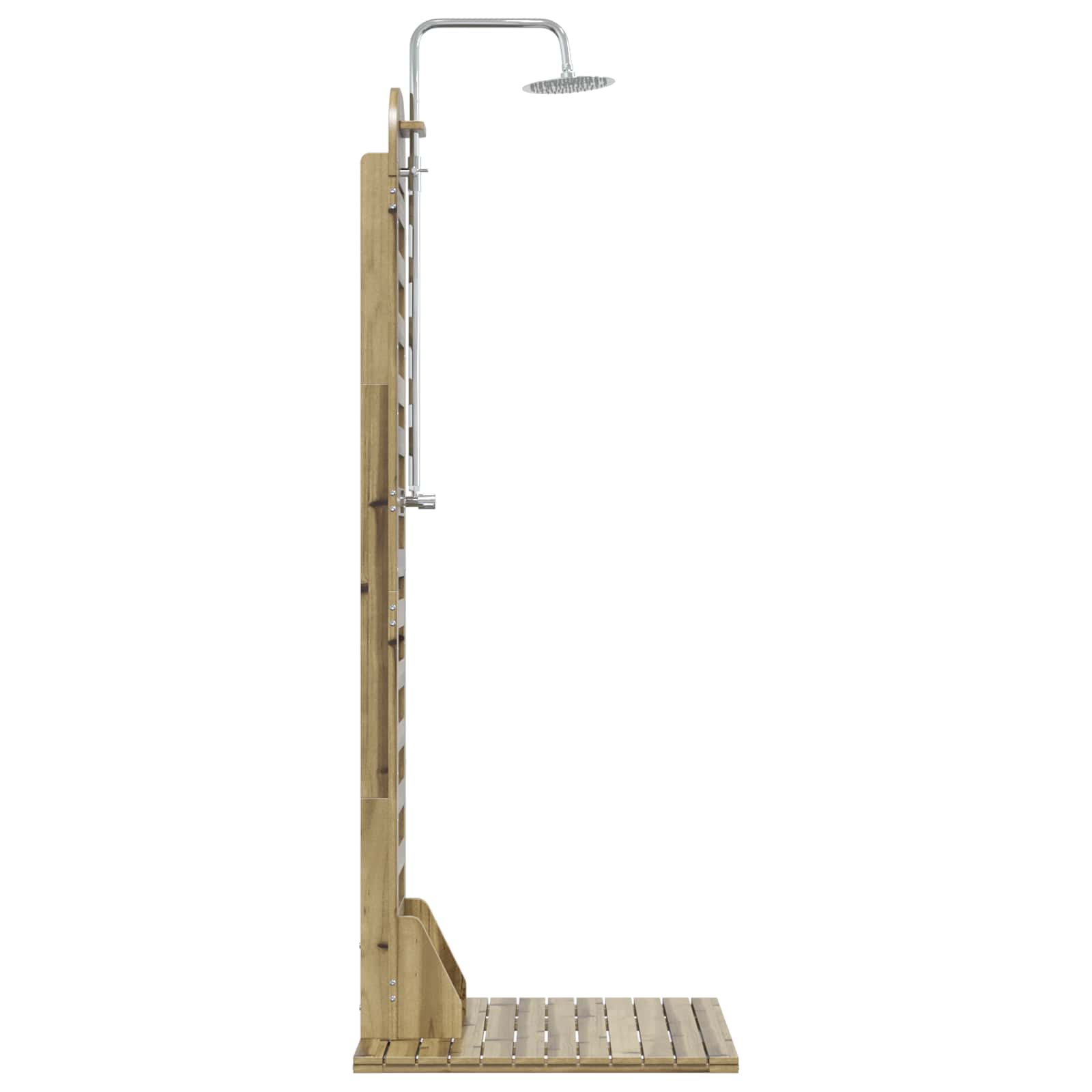 Gartendusche 223 cm Imprägniertes Kiefernholz und Edelstahl