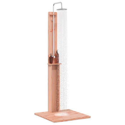 Gartendusche 206 cm Massives Douglasholz und Edelstahl Natur