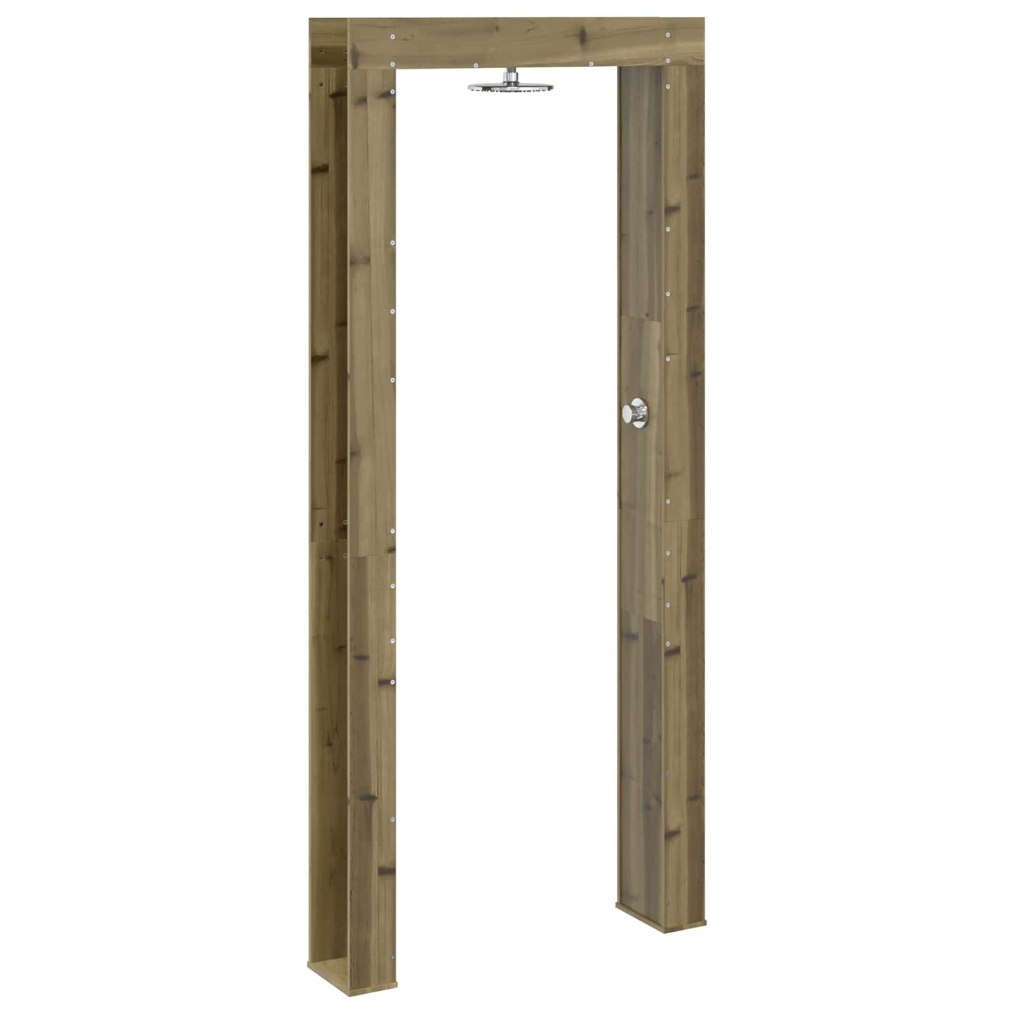 Gartendusche 226 cm Imprägniertes Kiefernholz und Edelstahl