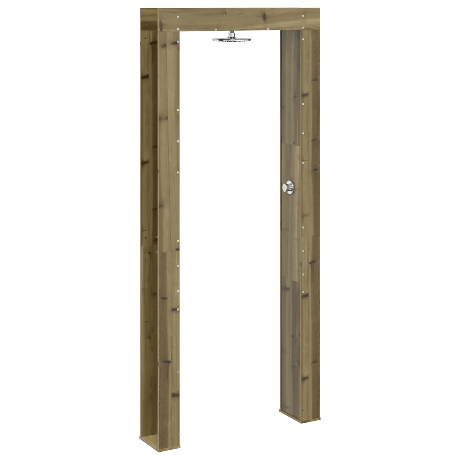 Gartendusche 226 cm Imprägniertes Kiefernholz und Edelstahl