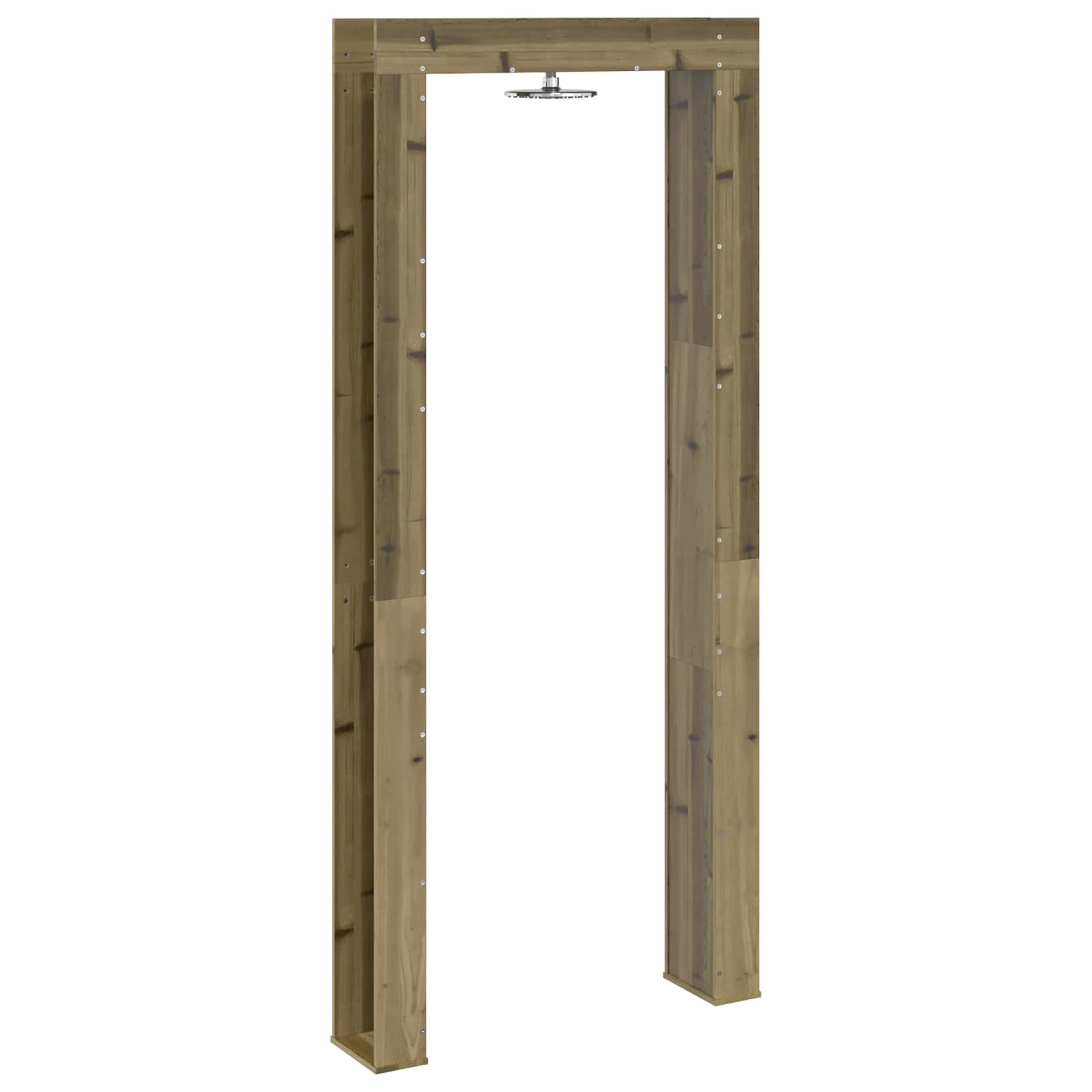 Gartendusche 226 cm Imprägniertes Kiefernholz und Edelstahl