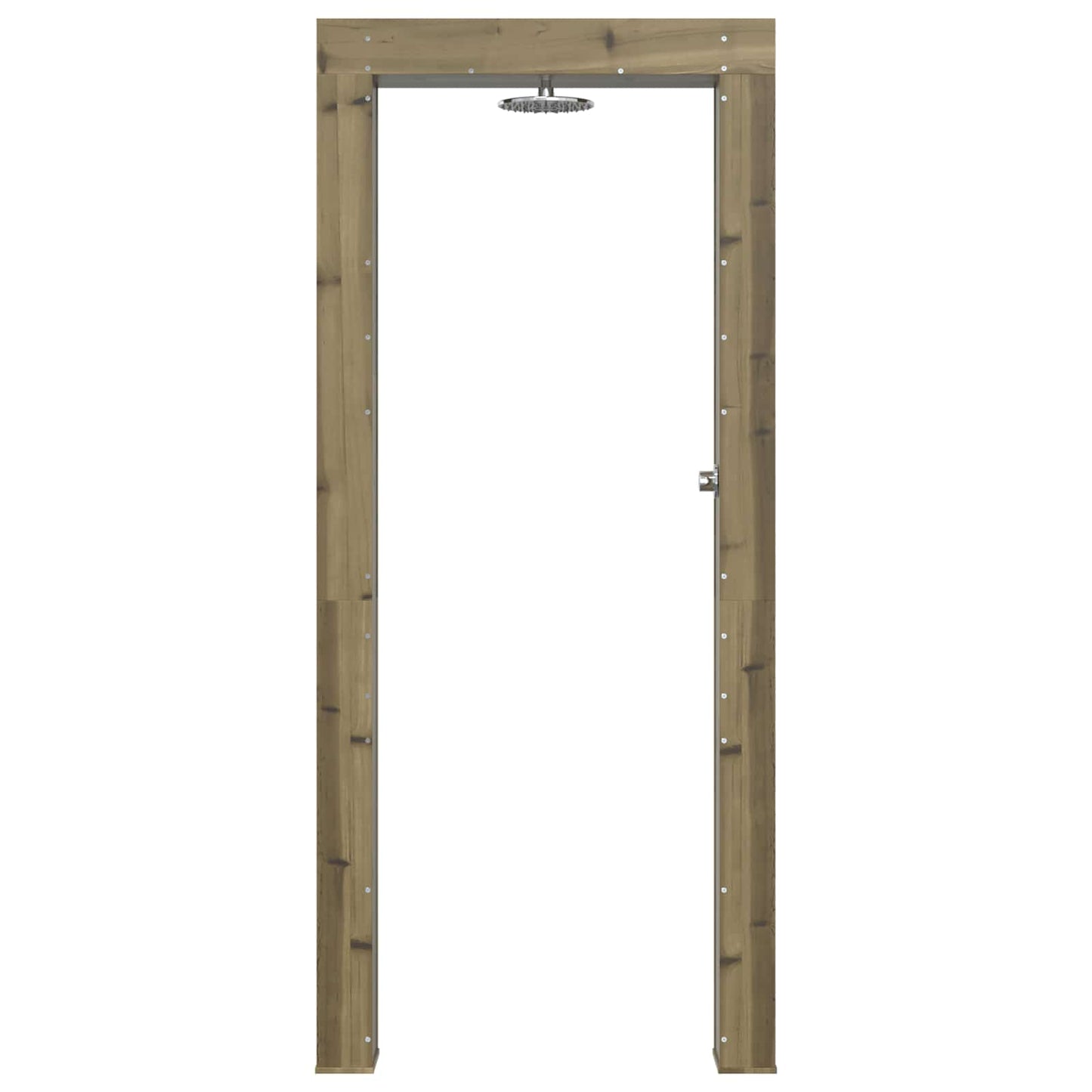 Gartendusche 226 cm Imprägniertes Kiefernholz und Edelstahl