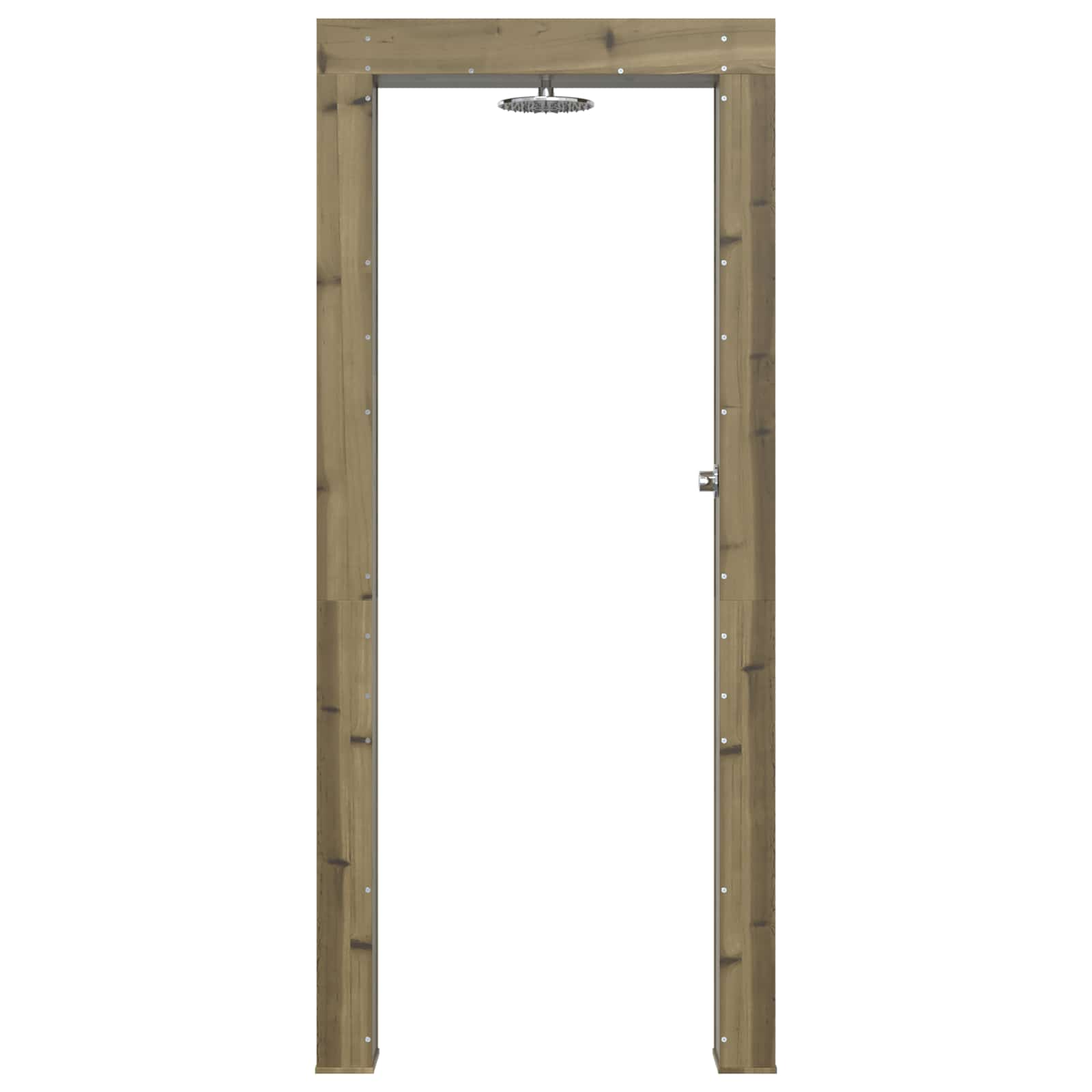 Gartendusche 226 cm Imprägniertes Kiefernholz und Edelstahl
