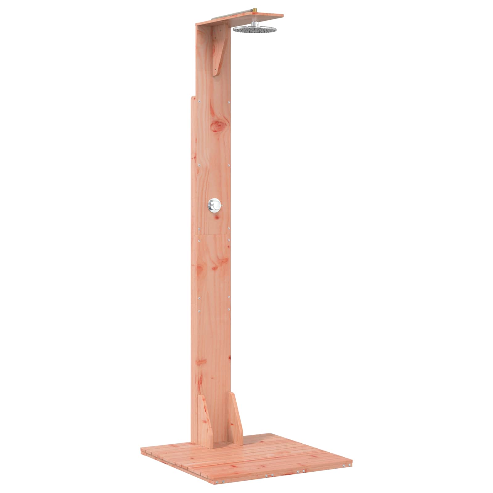 Gartendusche 214,5 cm Massives Douglasholz und Edelstahl Natur