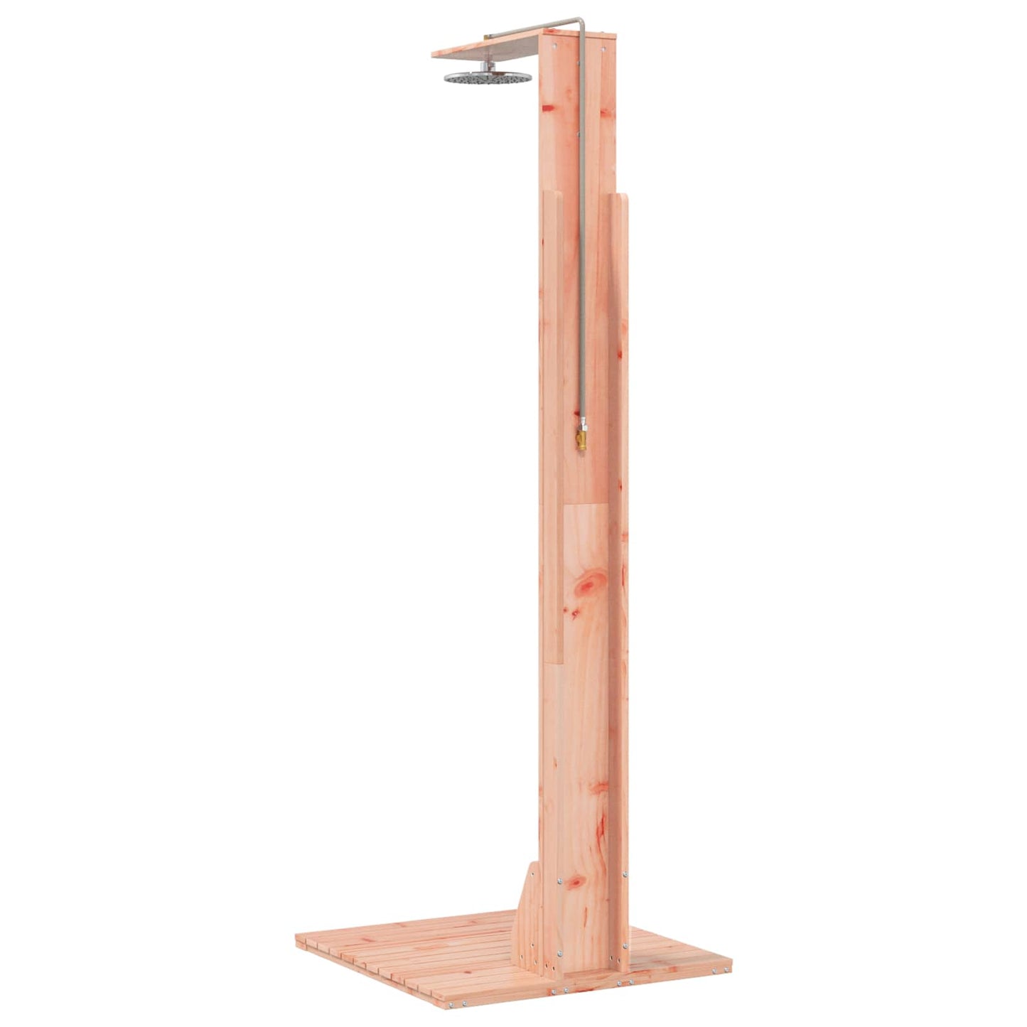 Gartendusche 214,5 cm Massives Douglasholz und Edelstahl Natur