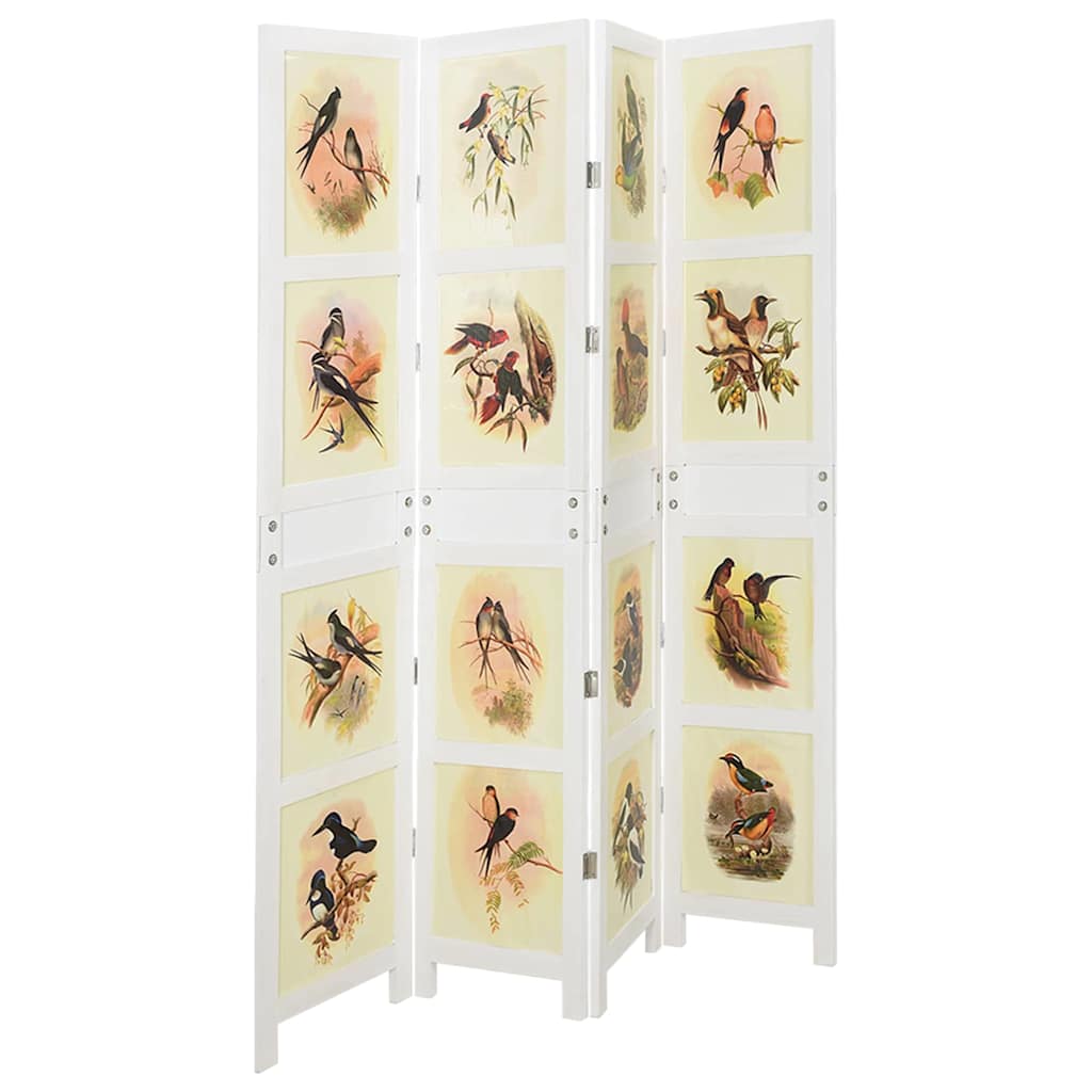 Romdivider-Panel Weiß 141,5 x 165 cm MDF